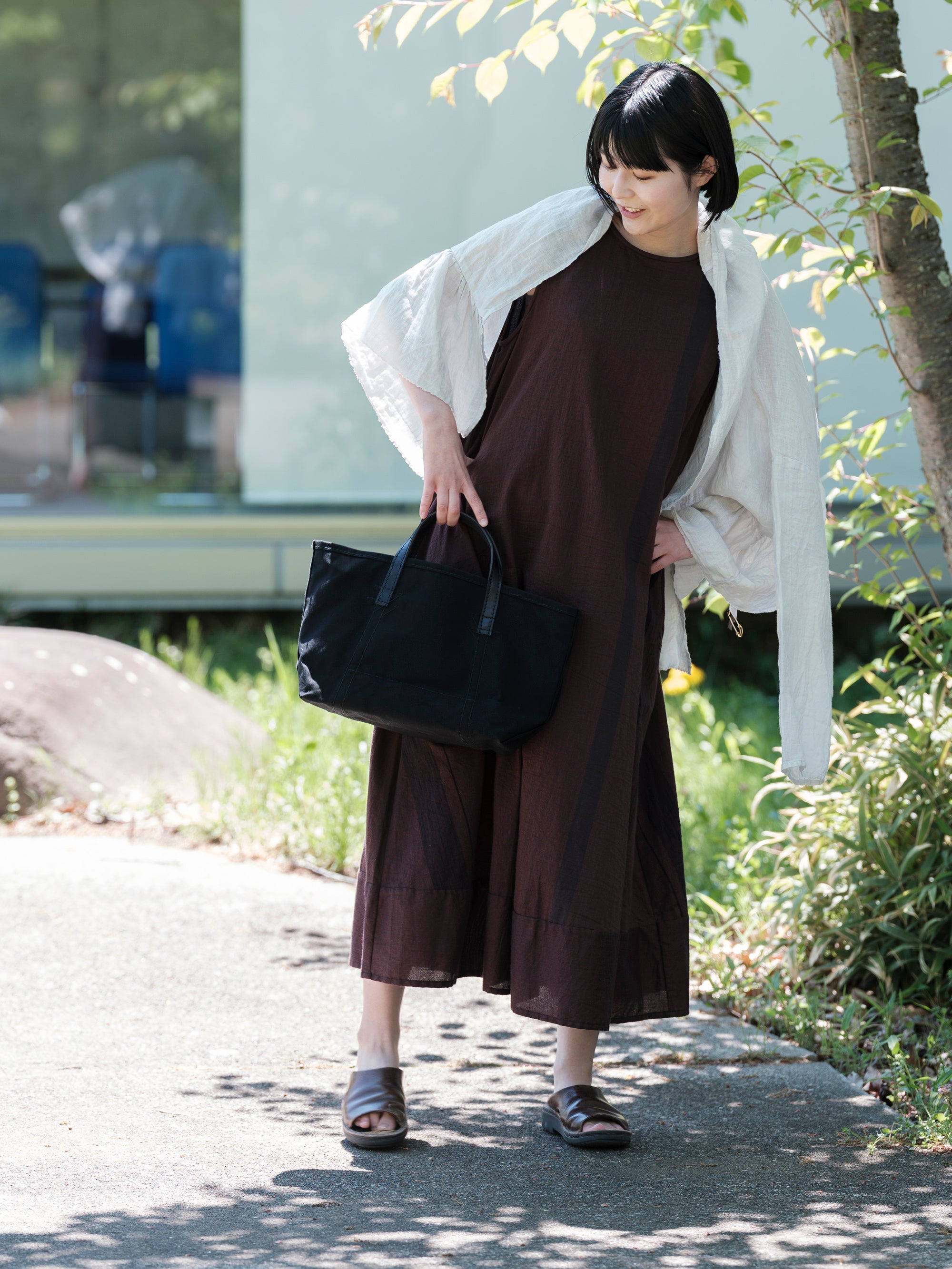 Honnete/Gathered Cardy Lt/Weight Overdyed Irish Linen