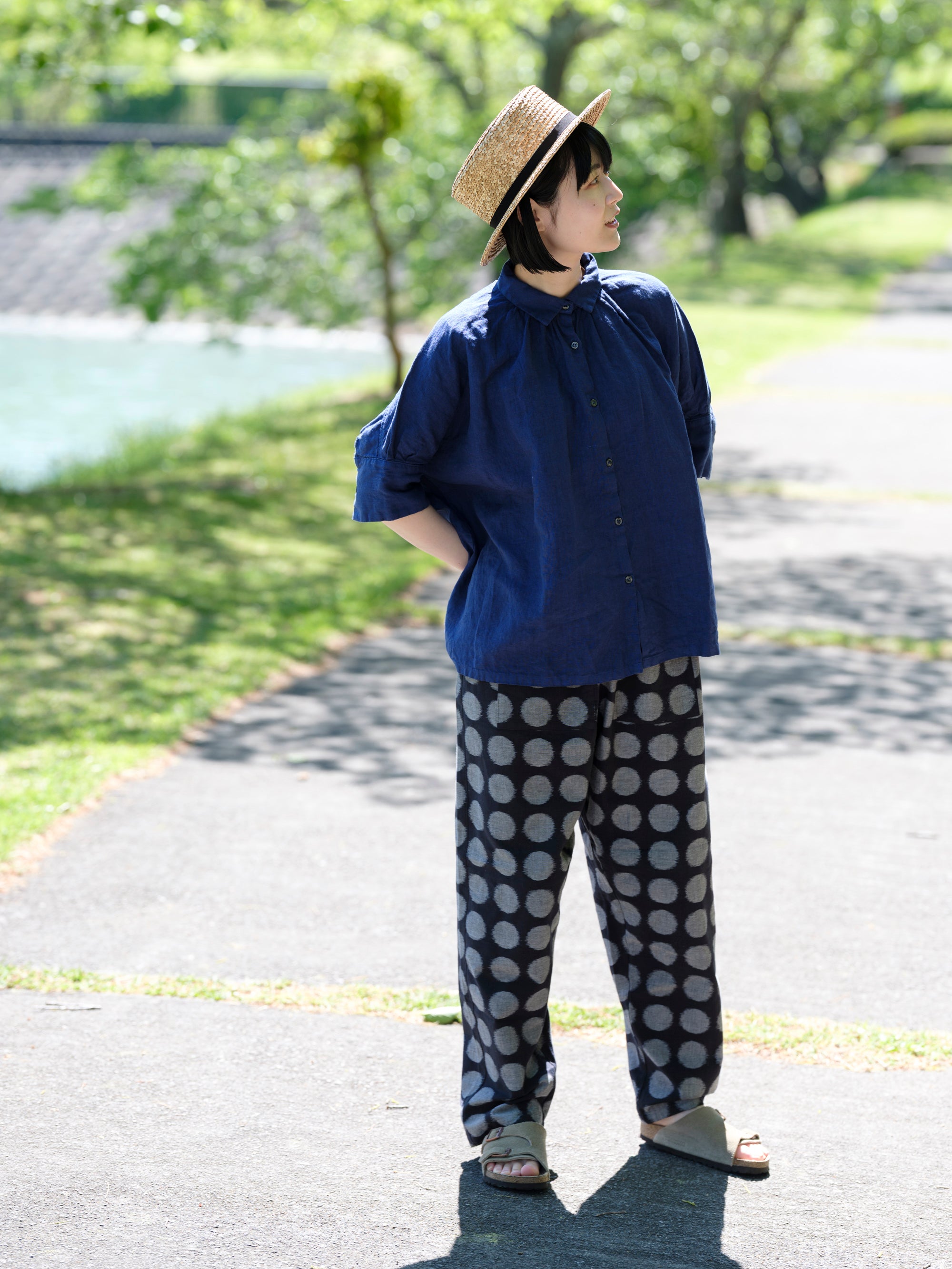 Honnete/H/SLV Gather Shirt