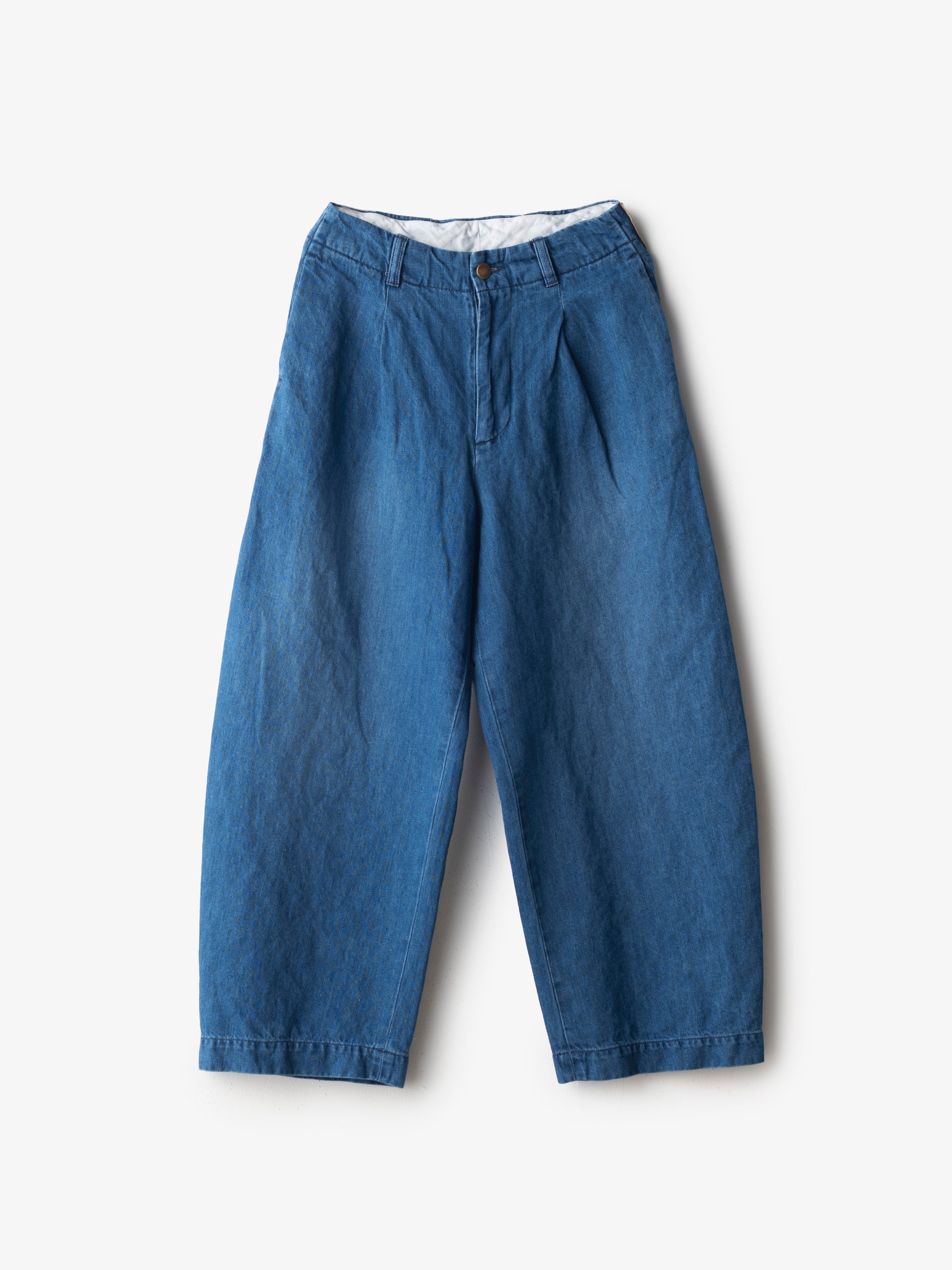 HW wide trousers Denim washed ｜ASEEDONCLOUD