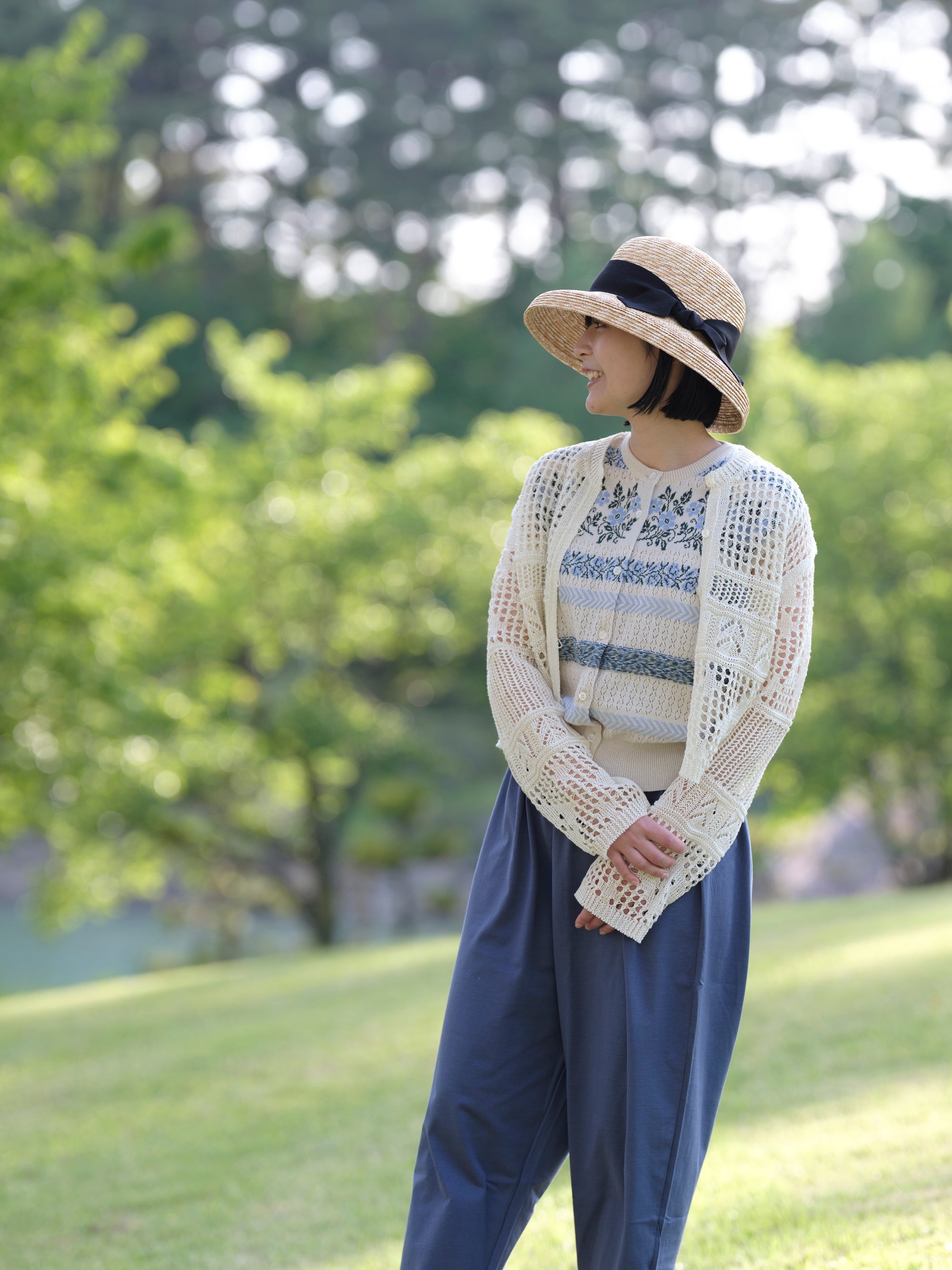 ASEEDONCLOUD/family traditions knit tops