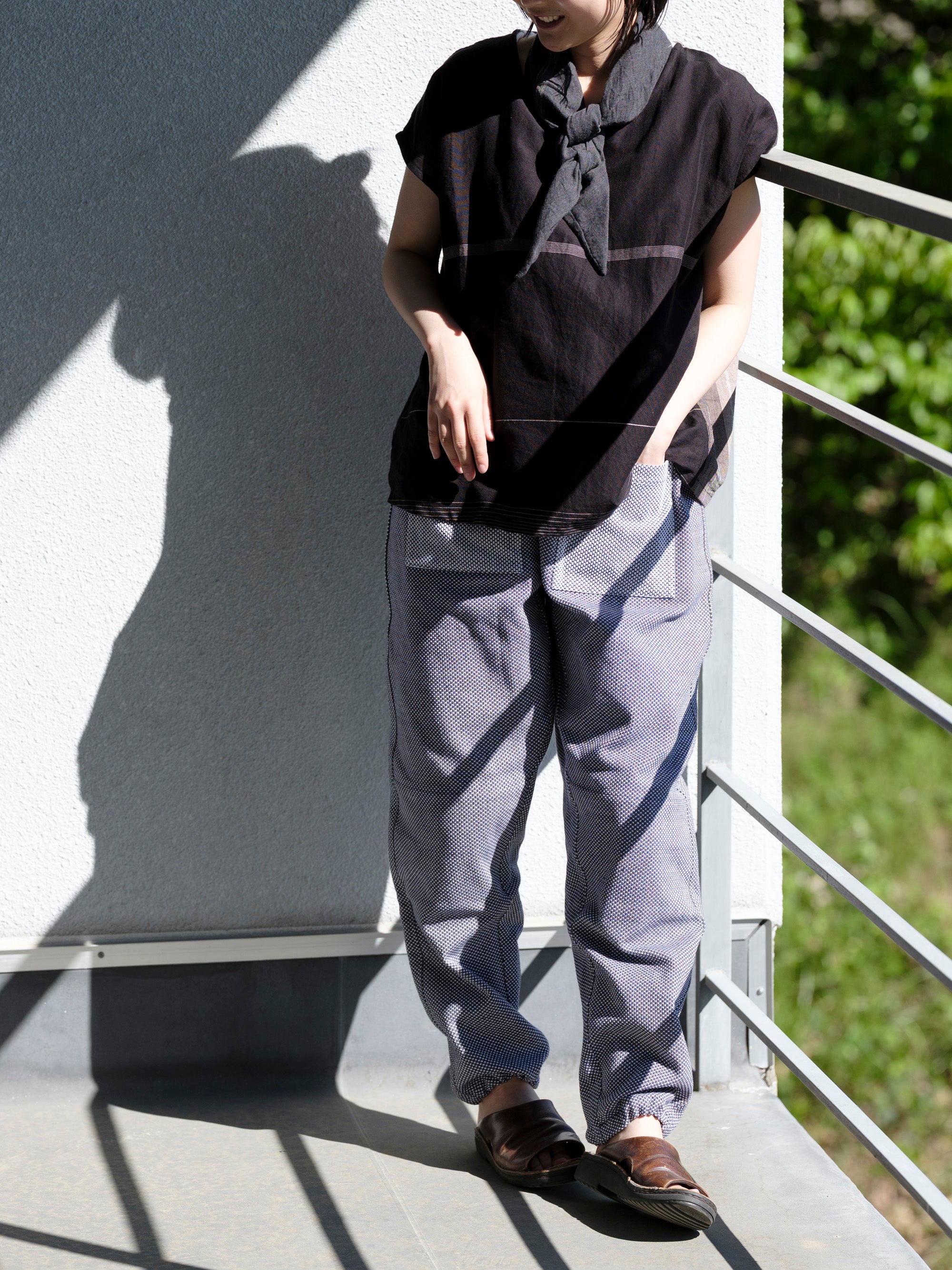 tamaki niime/suton-T short/cotton
