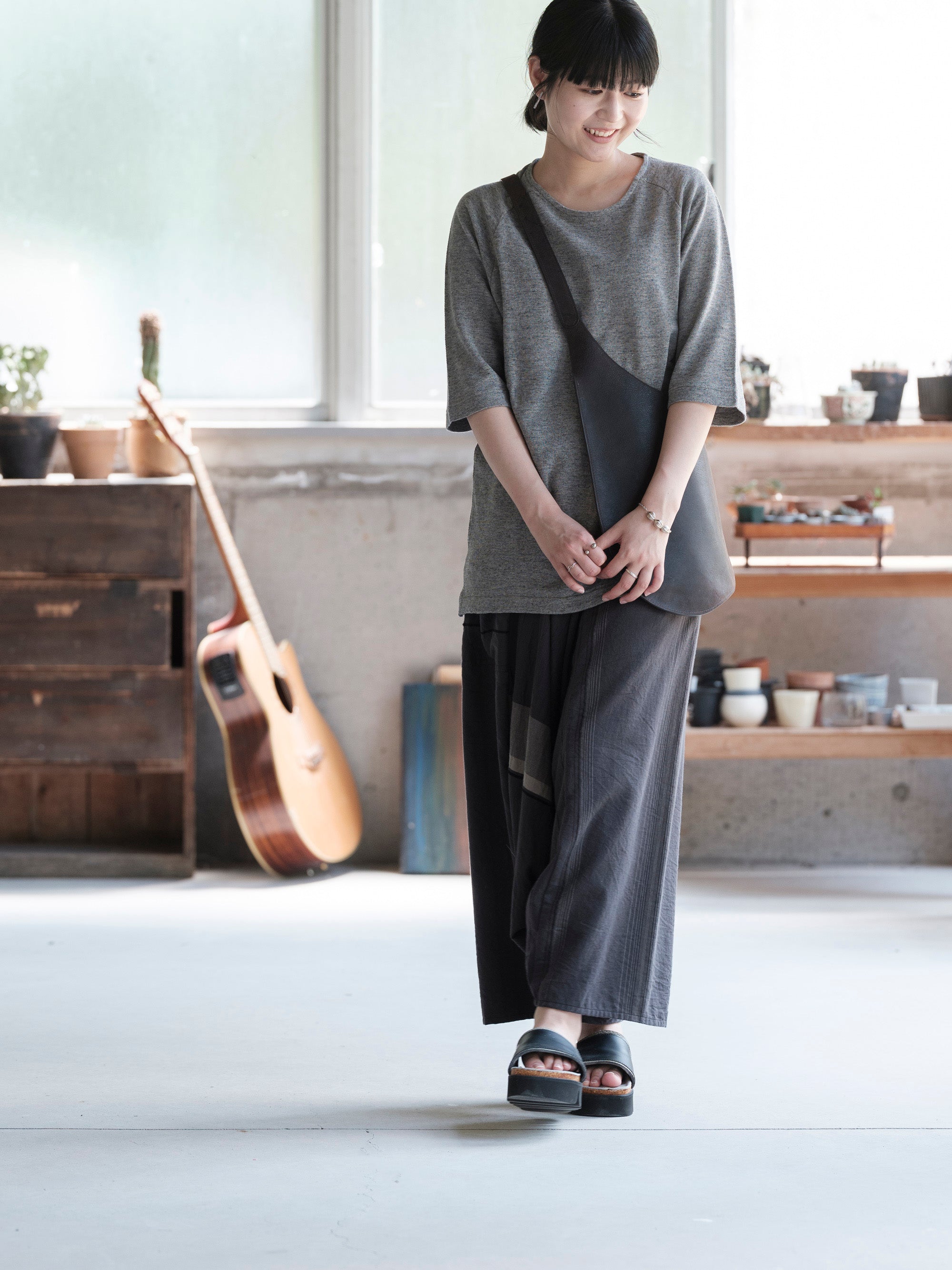 tamaki niime/tarun pants long/cotton