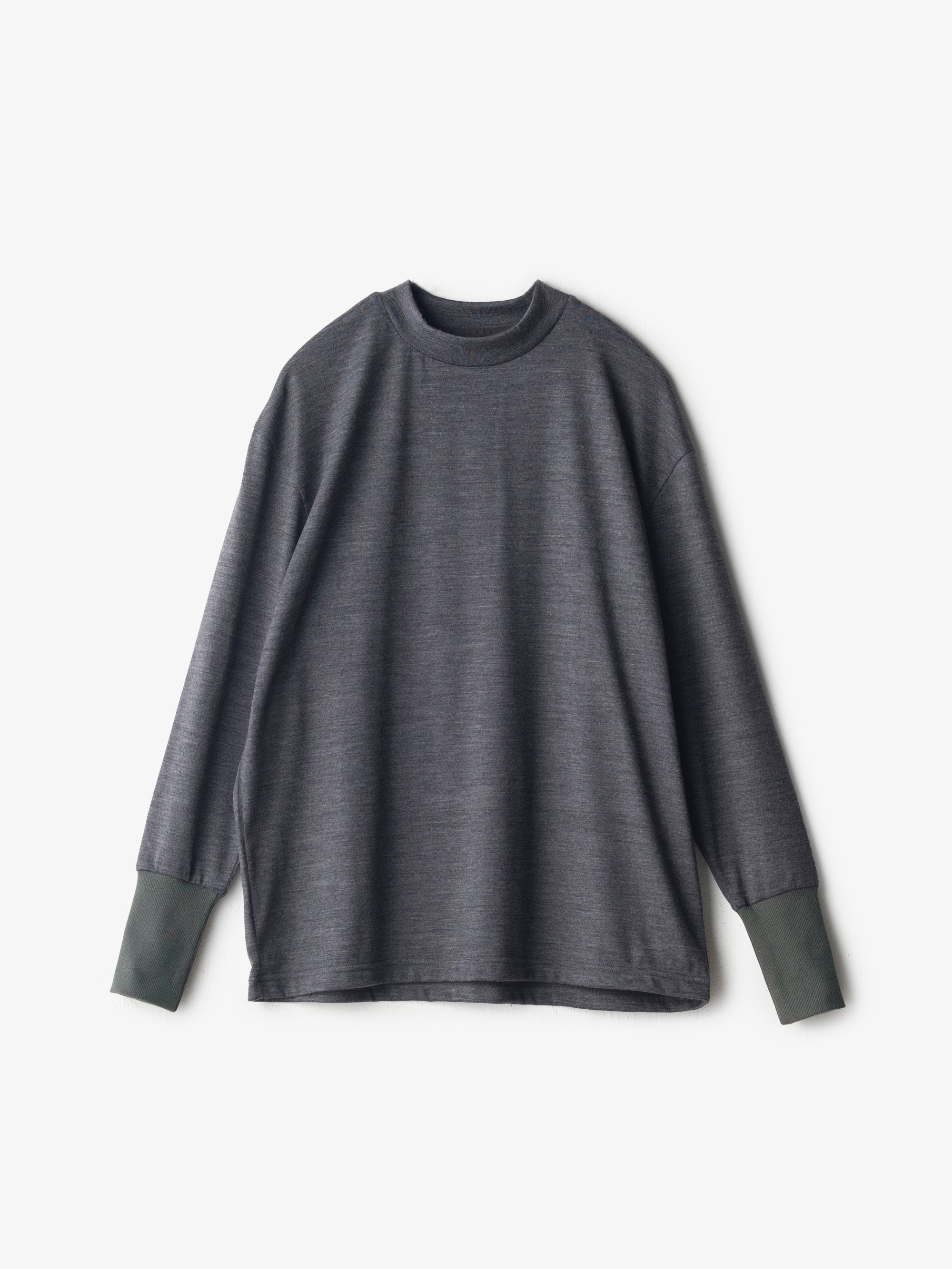 MUYA/メリノウール/クルーネックTシャツ