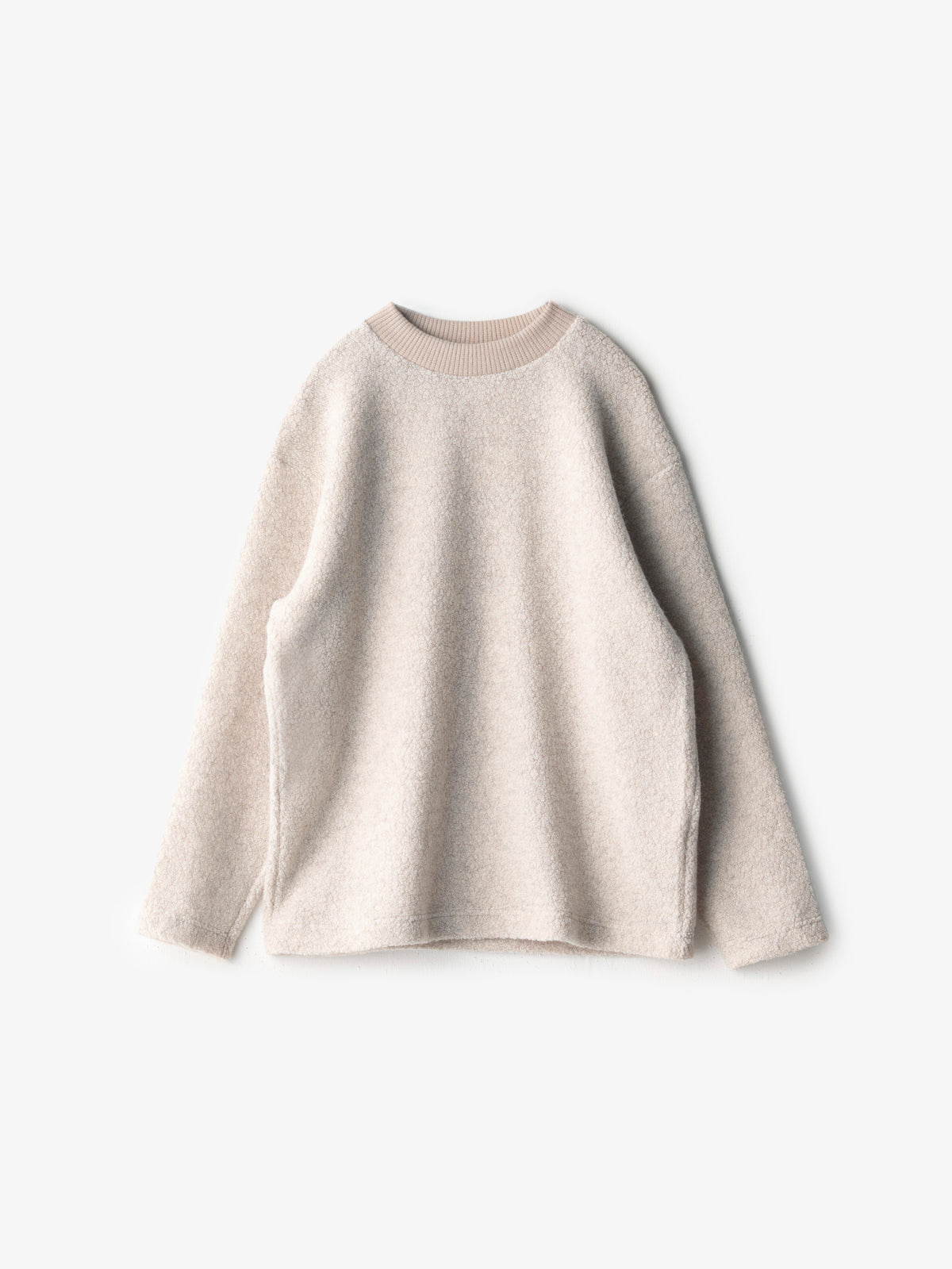 MUYA/ウールパイル/クルーネックTシャツ