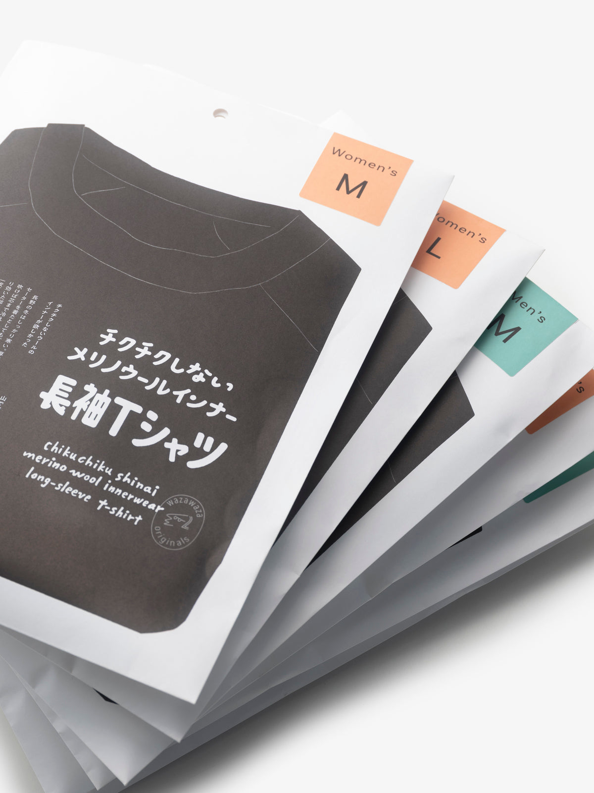わざわざ/チクチクしないメリノウールインナー/長袖Tシャツ/レディース