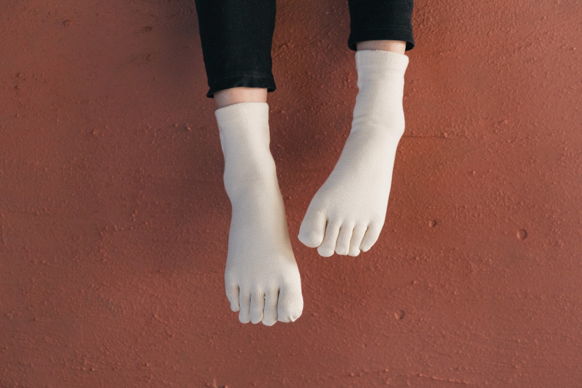 シルクふぁみりぃ/5本指ソックス/シルク&オーガニックコットン