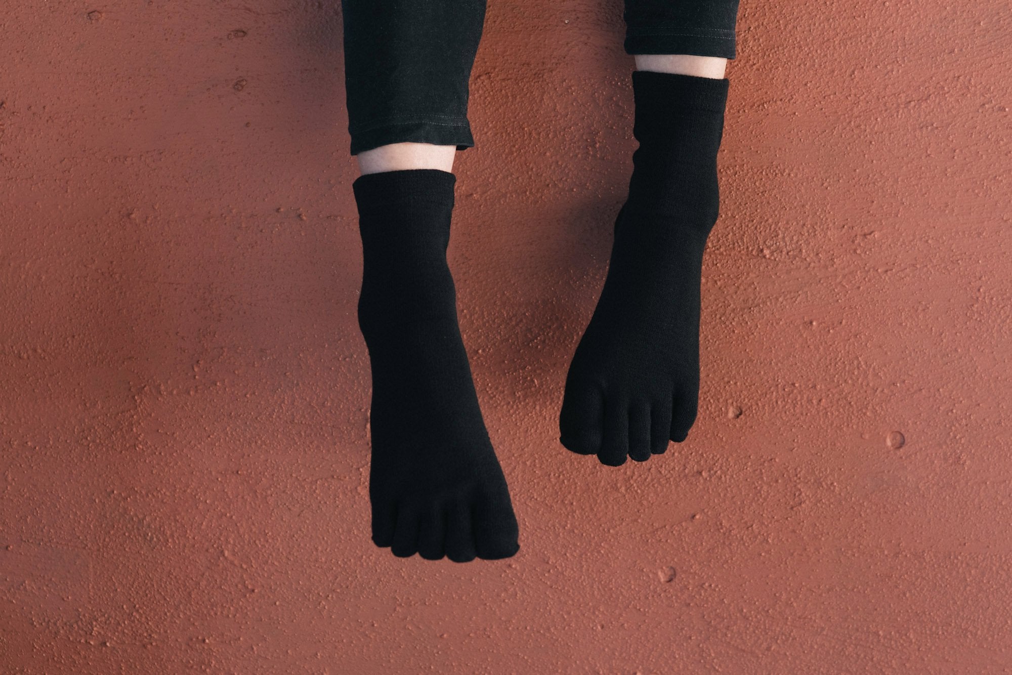 シルクふぁみりぃ/5本指ソックス/シルク&オーガニックコットン