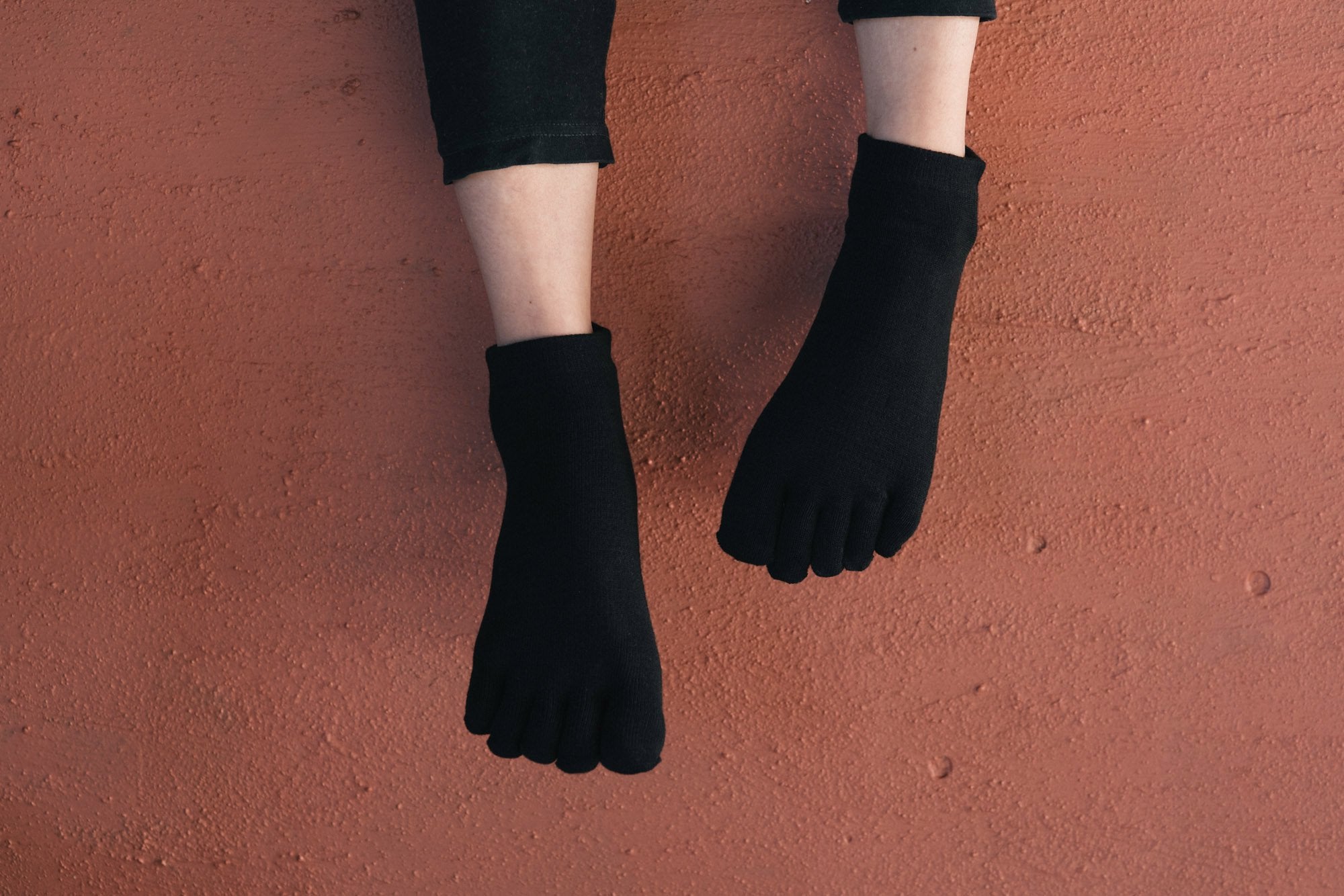 シルクふぁみりぃ/5本指ソックス/シルク&オーガニックコットン