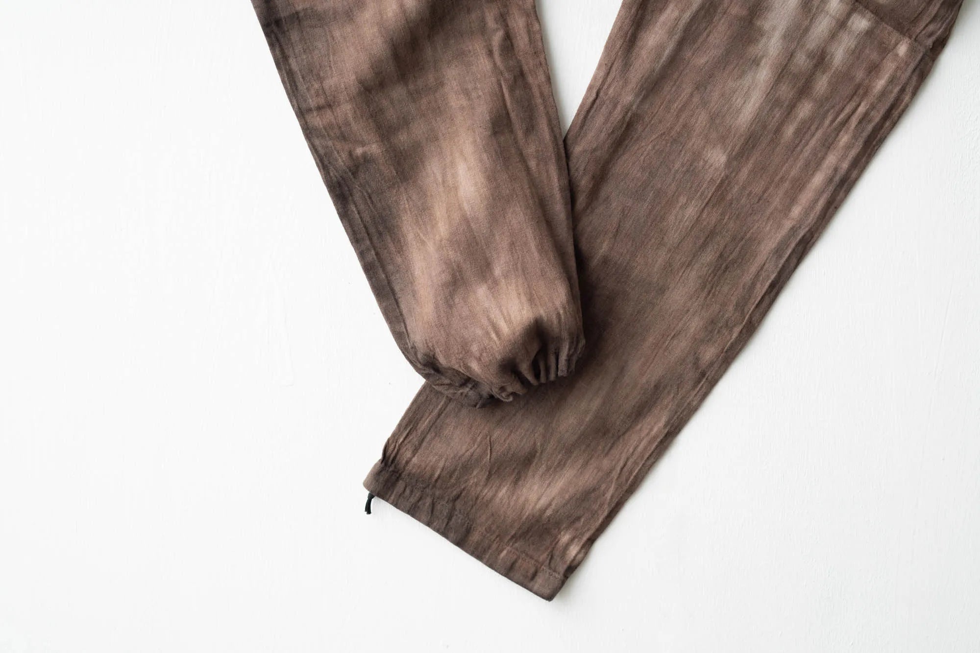 うなぎの寝床/産地コラボもんぺ/原絹織物/泥絞り