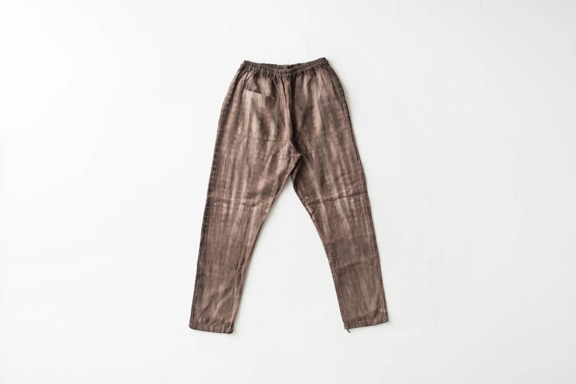 うなぎの寝床/産地コラボもんぺ/原絹織物/泥絞り