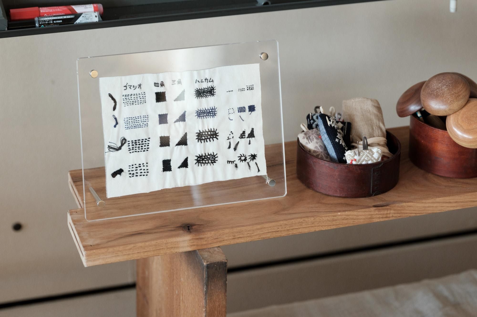 椿井木工舎ワークショップ@問tou ダーニングマッシュルーム作り ダーニング体験