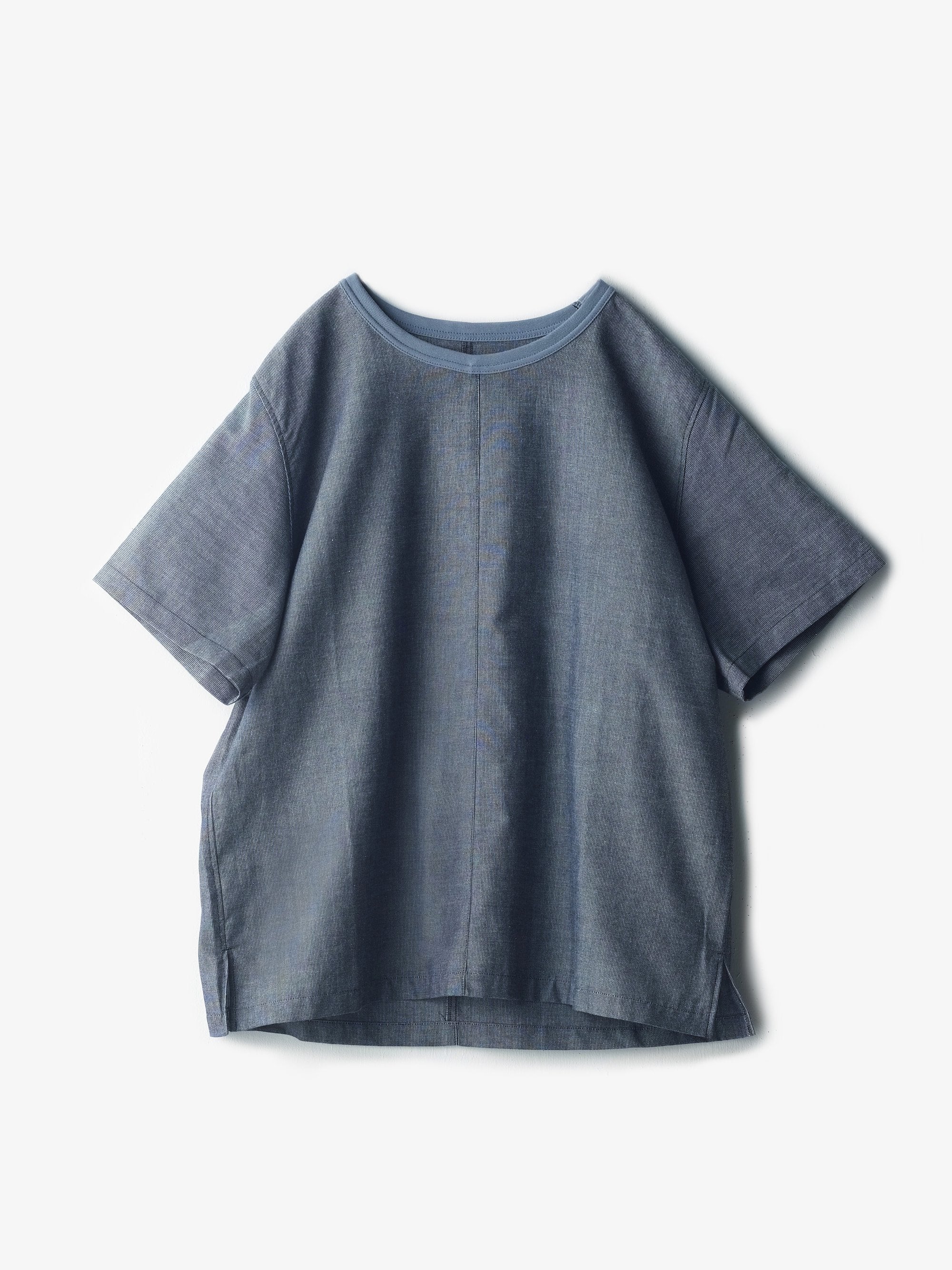 うなぎの寝床/久留米絣/Tシャツ/無地 ちぢみ