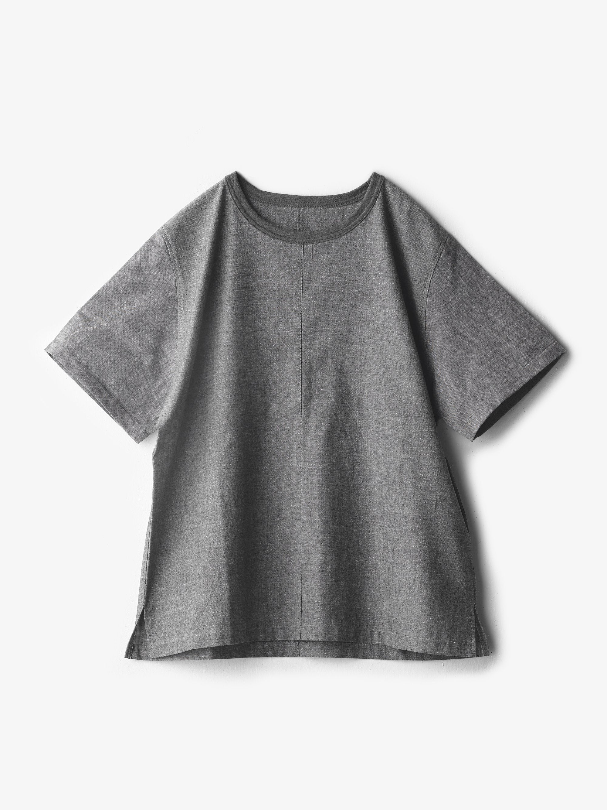 うなぎの寝床/久留米絣/Tシャツ/無地 ちぢみ