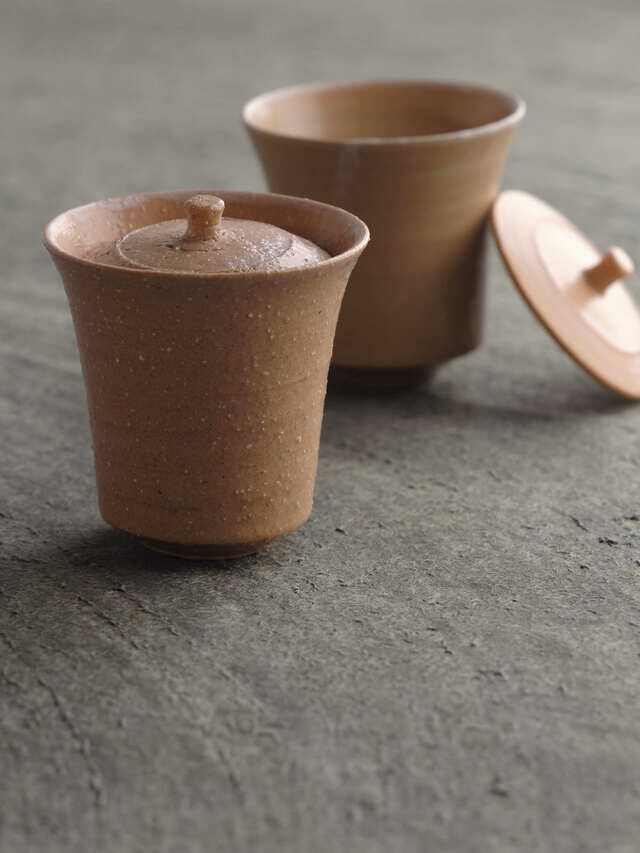 蓋付碗 小 萩土/乙なもの