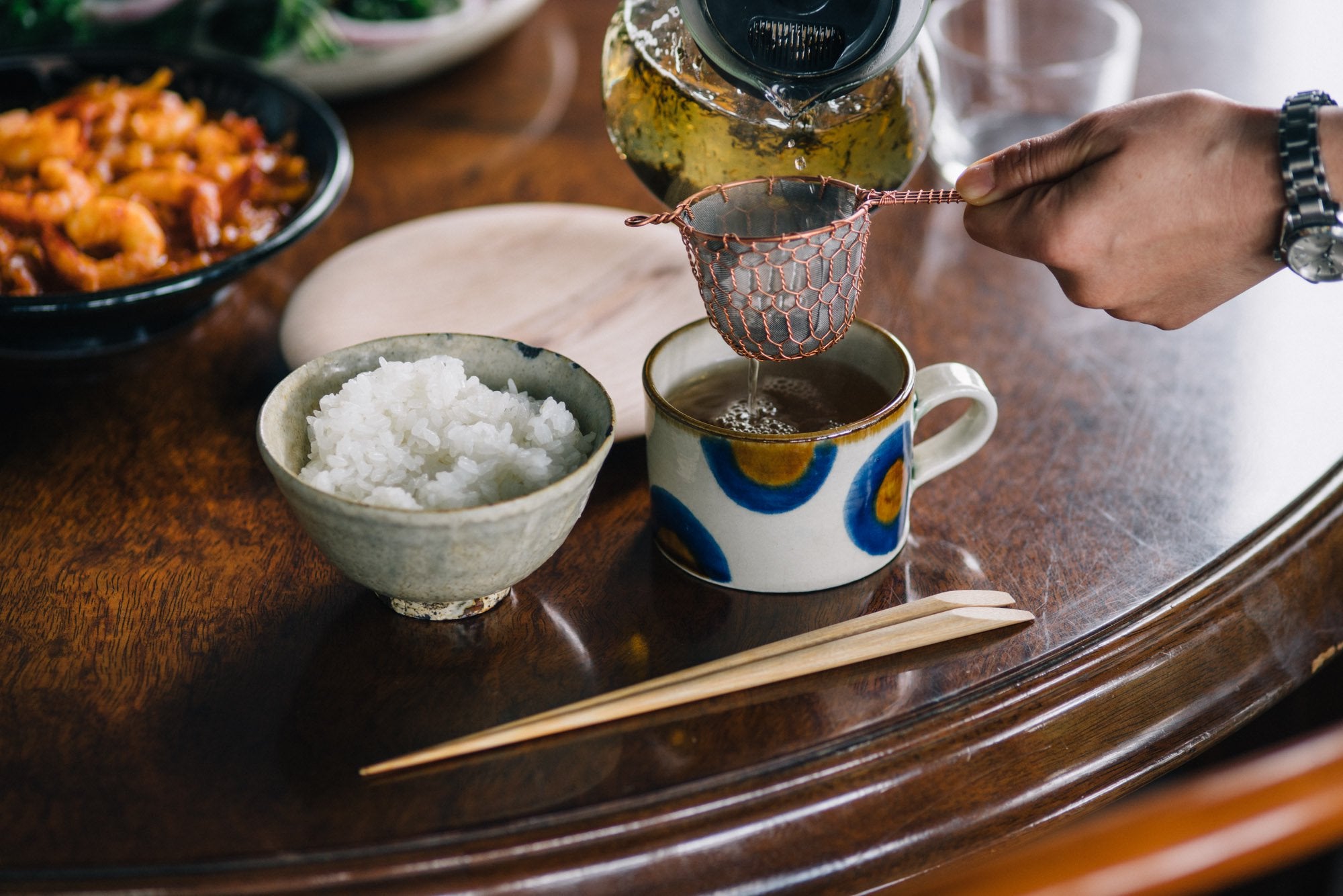 辻和金網/銅の茶漉し