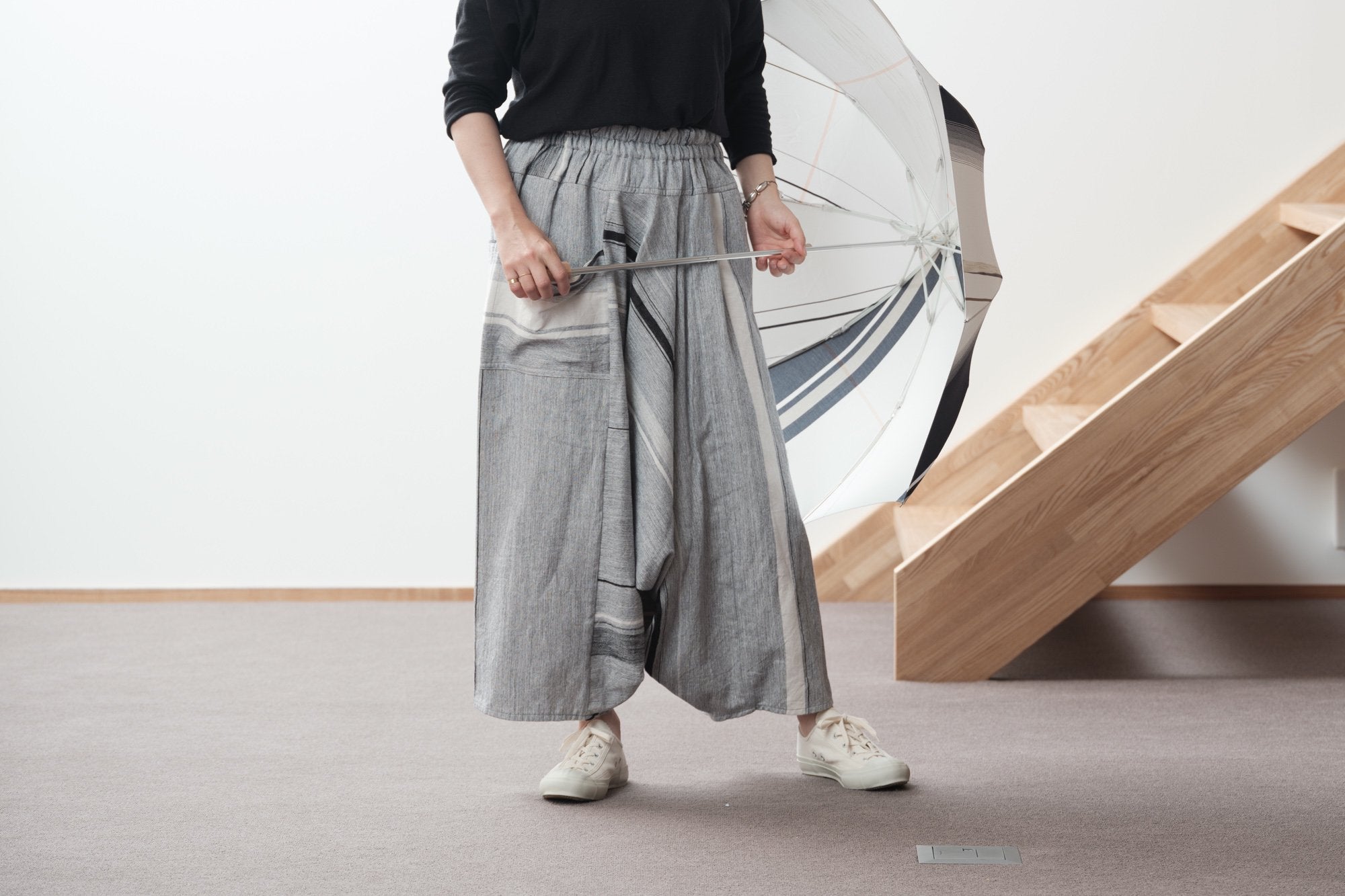 tamaki niime/tarun pants long/cotton