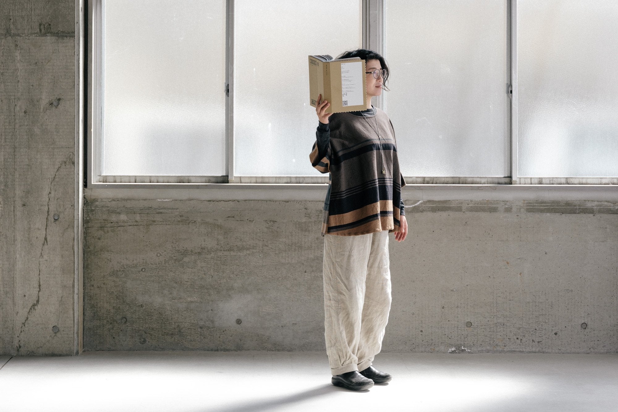 tamaki niime/fuwa-T half sleeves/wool