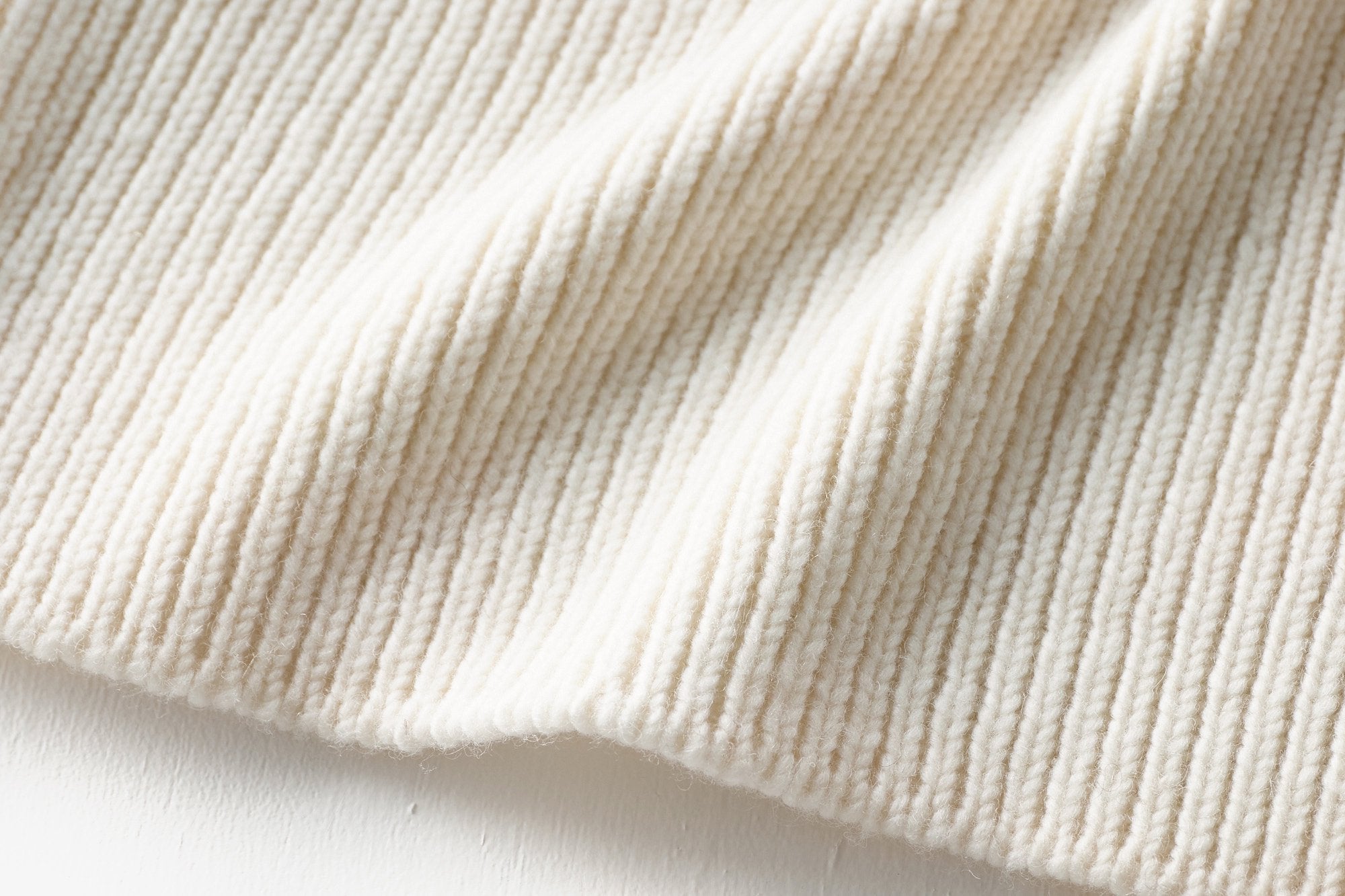 Inswirl/RIB HIGH NECK WOOL KNIT