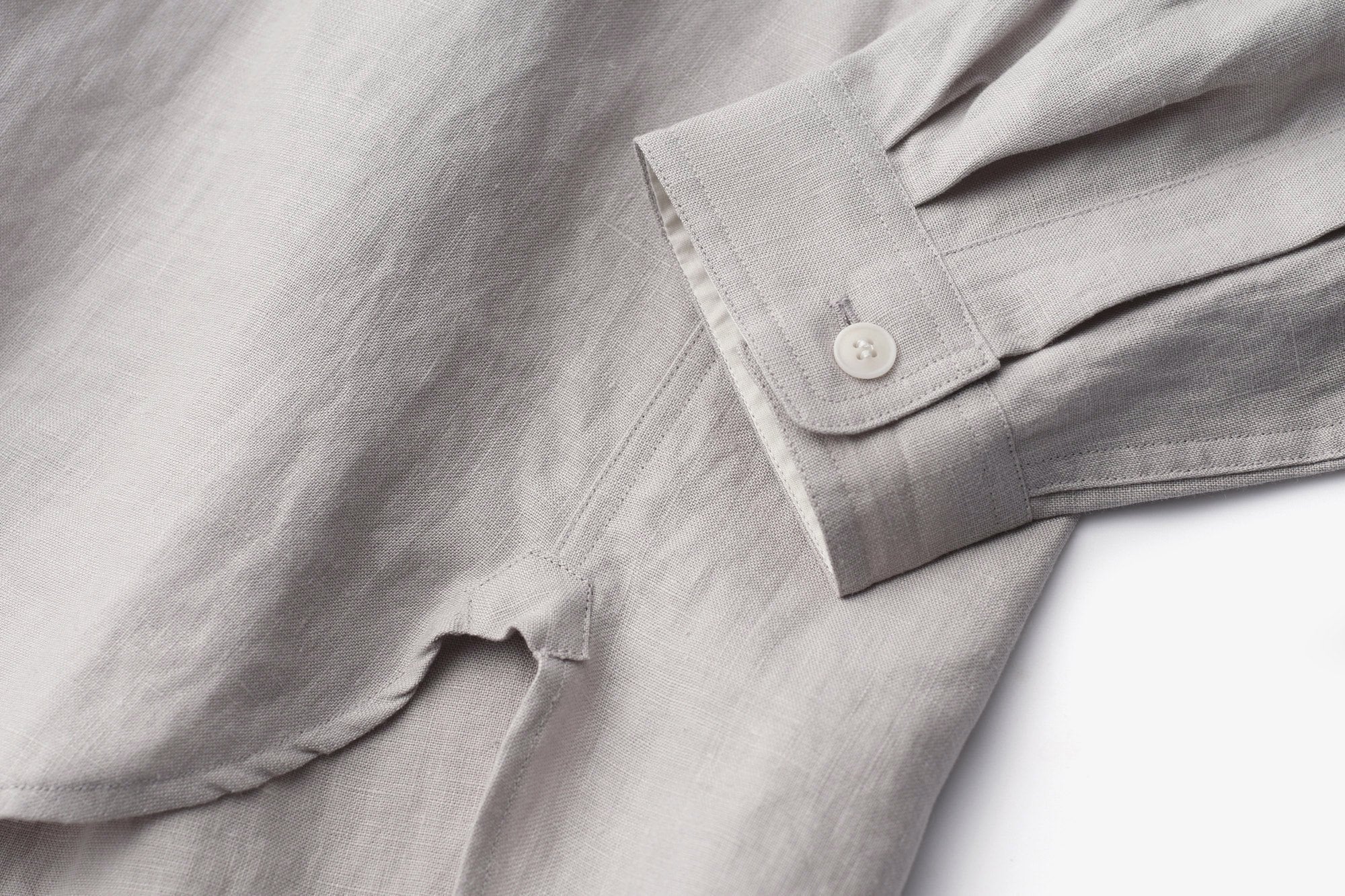 ASEEDONCLOUD/HW collarless shirt/Linen