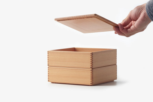 屋久杉　二段文箱　未使用品 杉重箱二段 | DOUBLE = DOUBLE FURNITURE | 糸島くらし×ここのき
