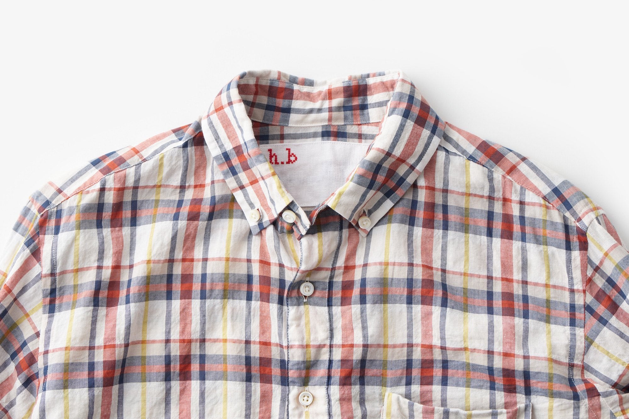 h.b b.d.シャツ shirring check｜classico