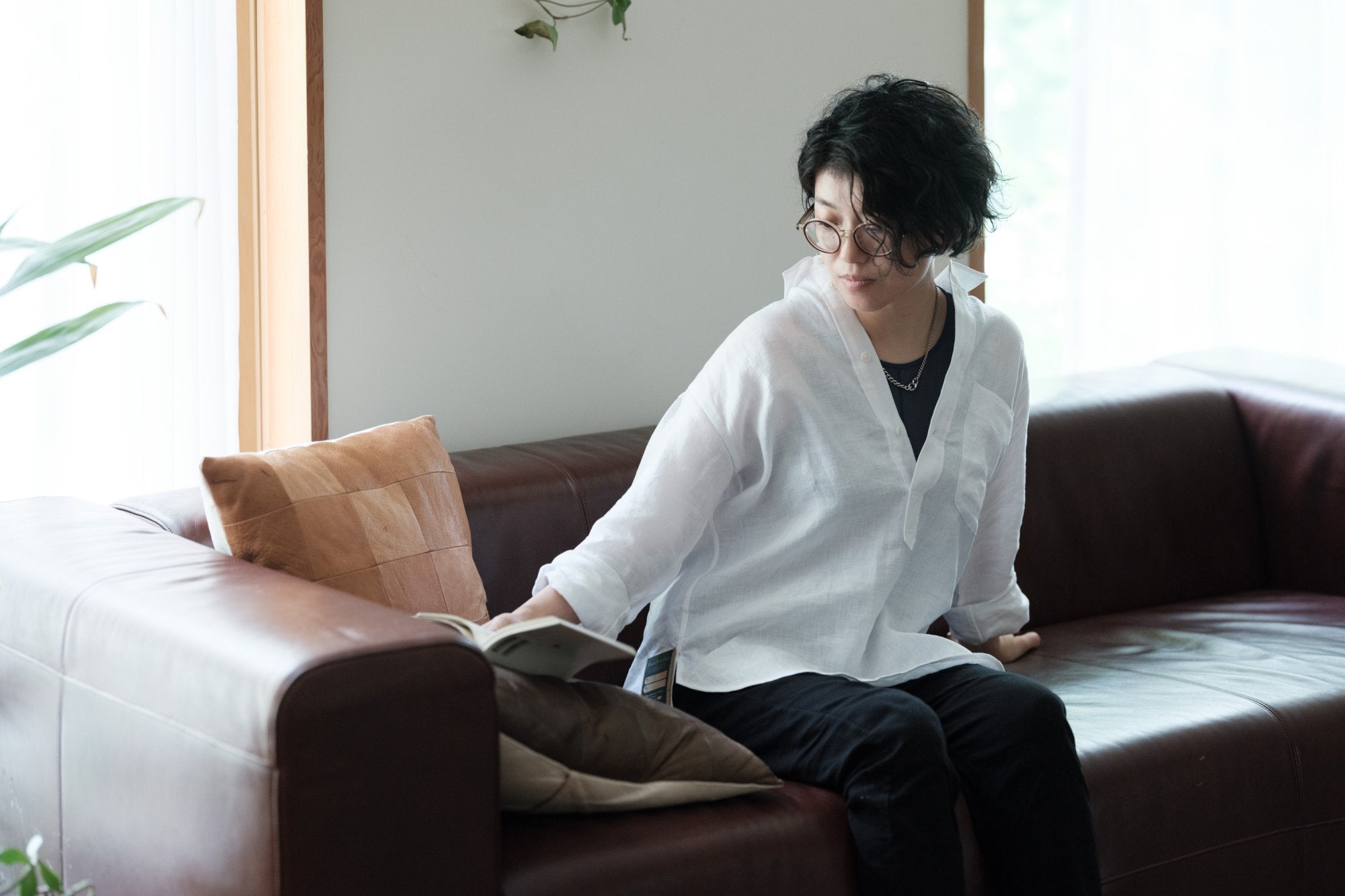 ASEEDONCLOUD/HW pull-on shirt/リネン