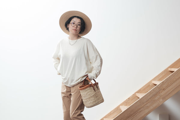 tamaki niimeペロンT長袖 tamaki niime】ペロン T