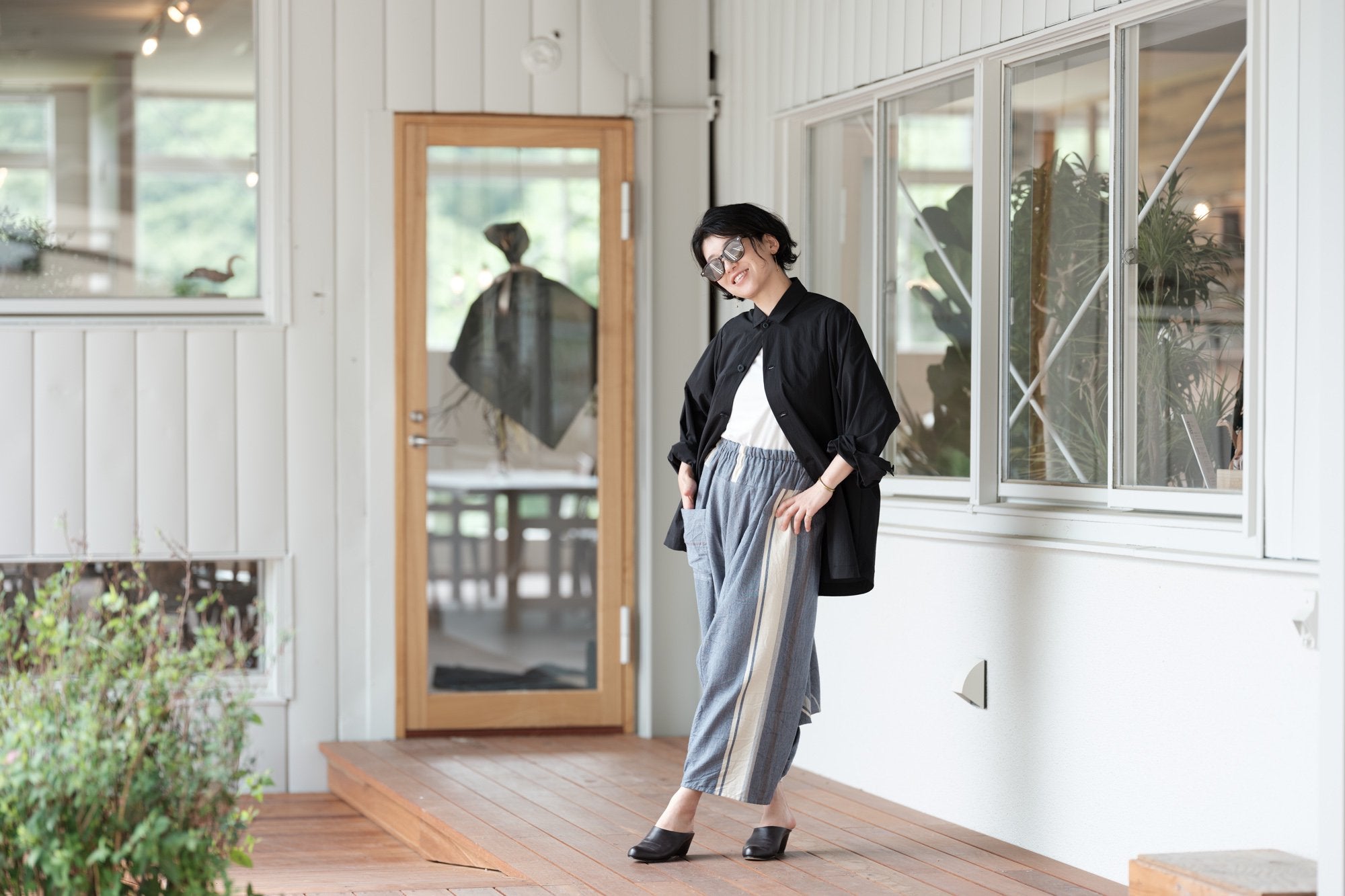 tamaki niime/tarun pants long/wool