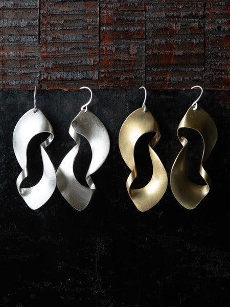 【寛様限定】未使用品 k14WG デザイン ピアス kanban ピアス｜鶫 tsugumi 銀小物製作所