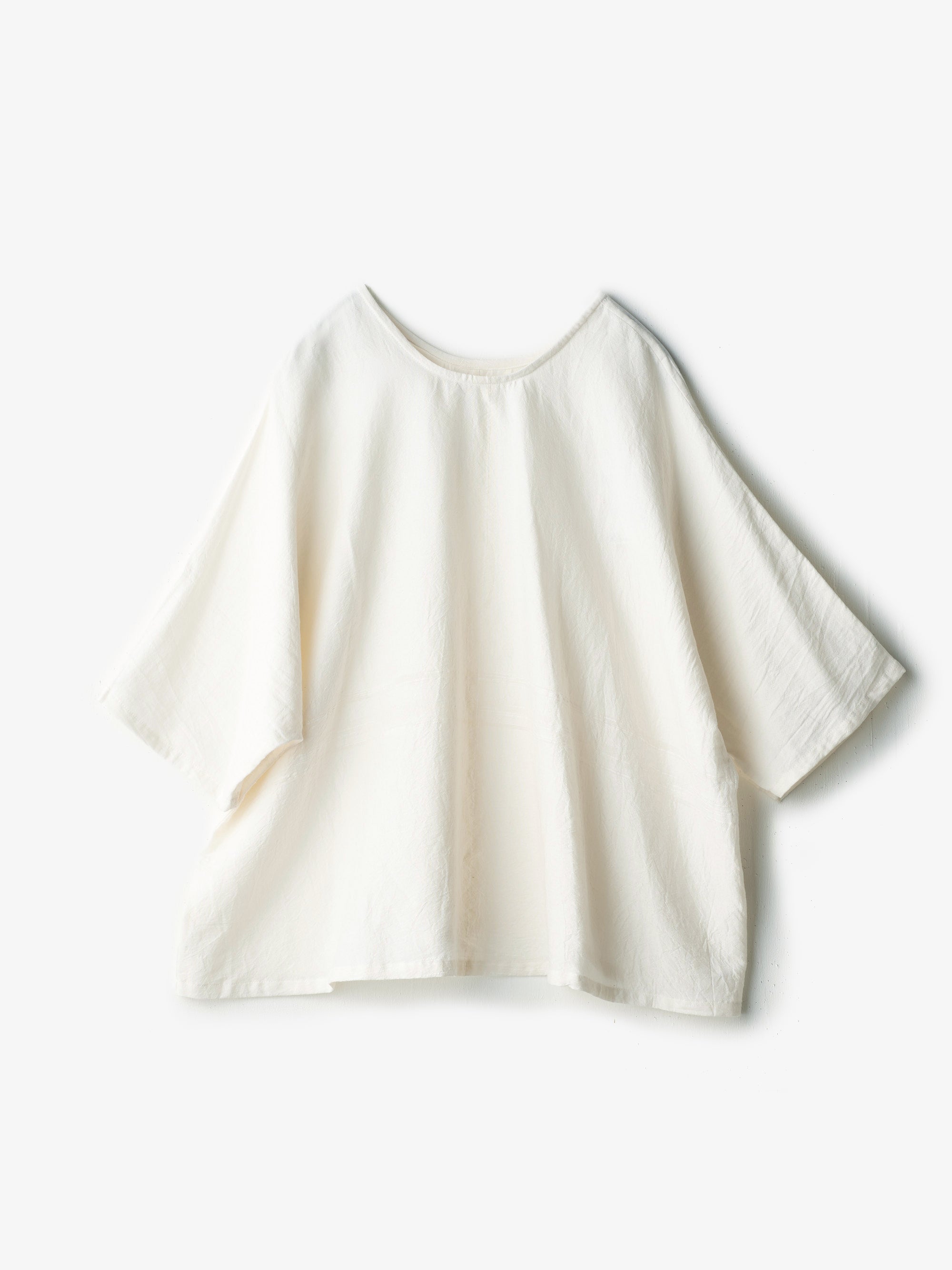 tamaki niime/fuwa-T half sleeves/cotton