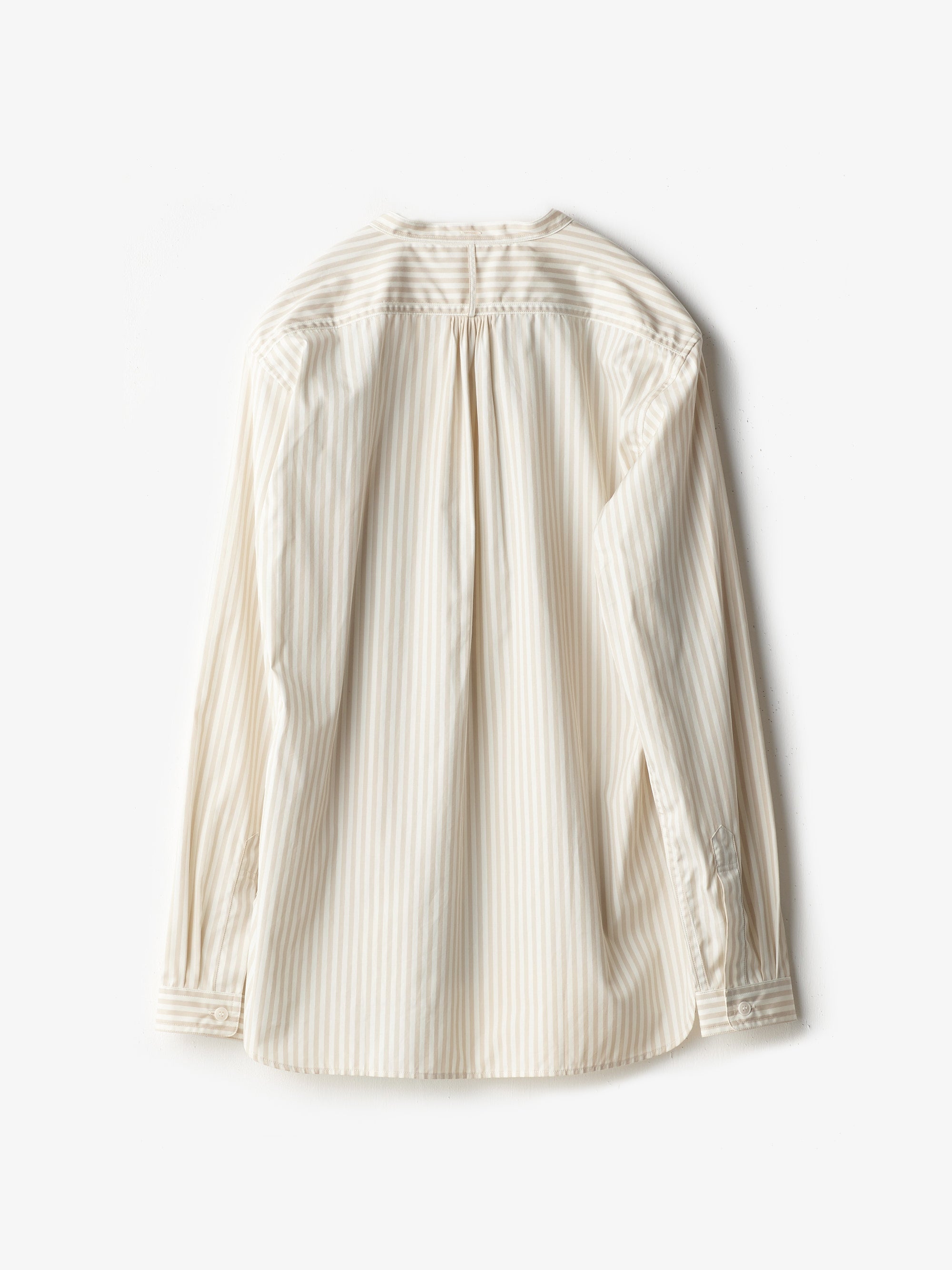 ASEEDONCLOUD/HW collarless shirt/Stripe