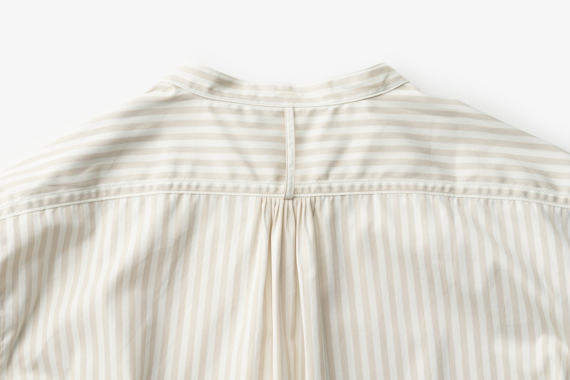 ASEEDONCLOUD/HW collarless shirt/Stripe