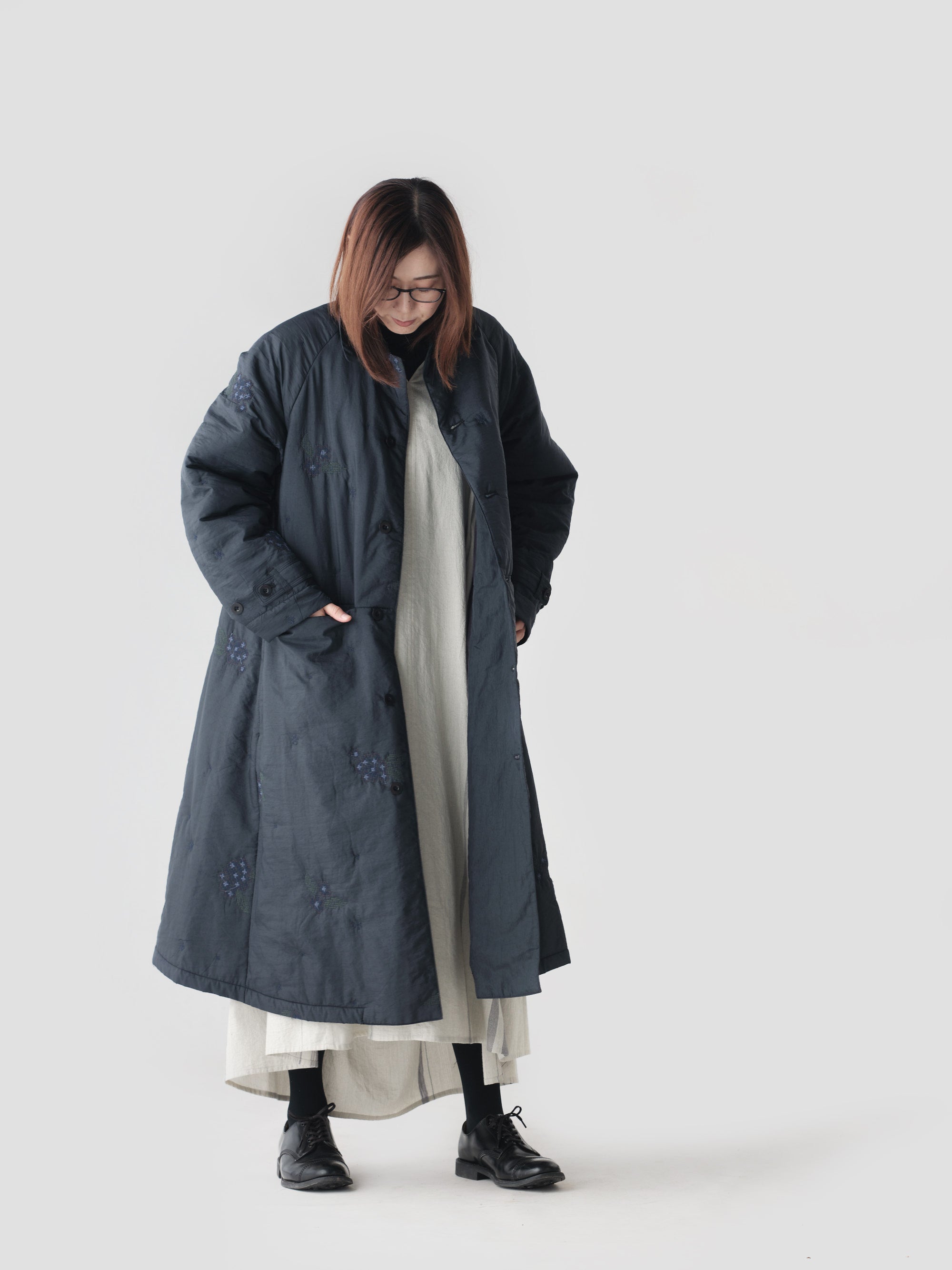 ASEEDONCLOUD/Laboratory coat/Sankayo embroidery quilt