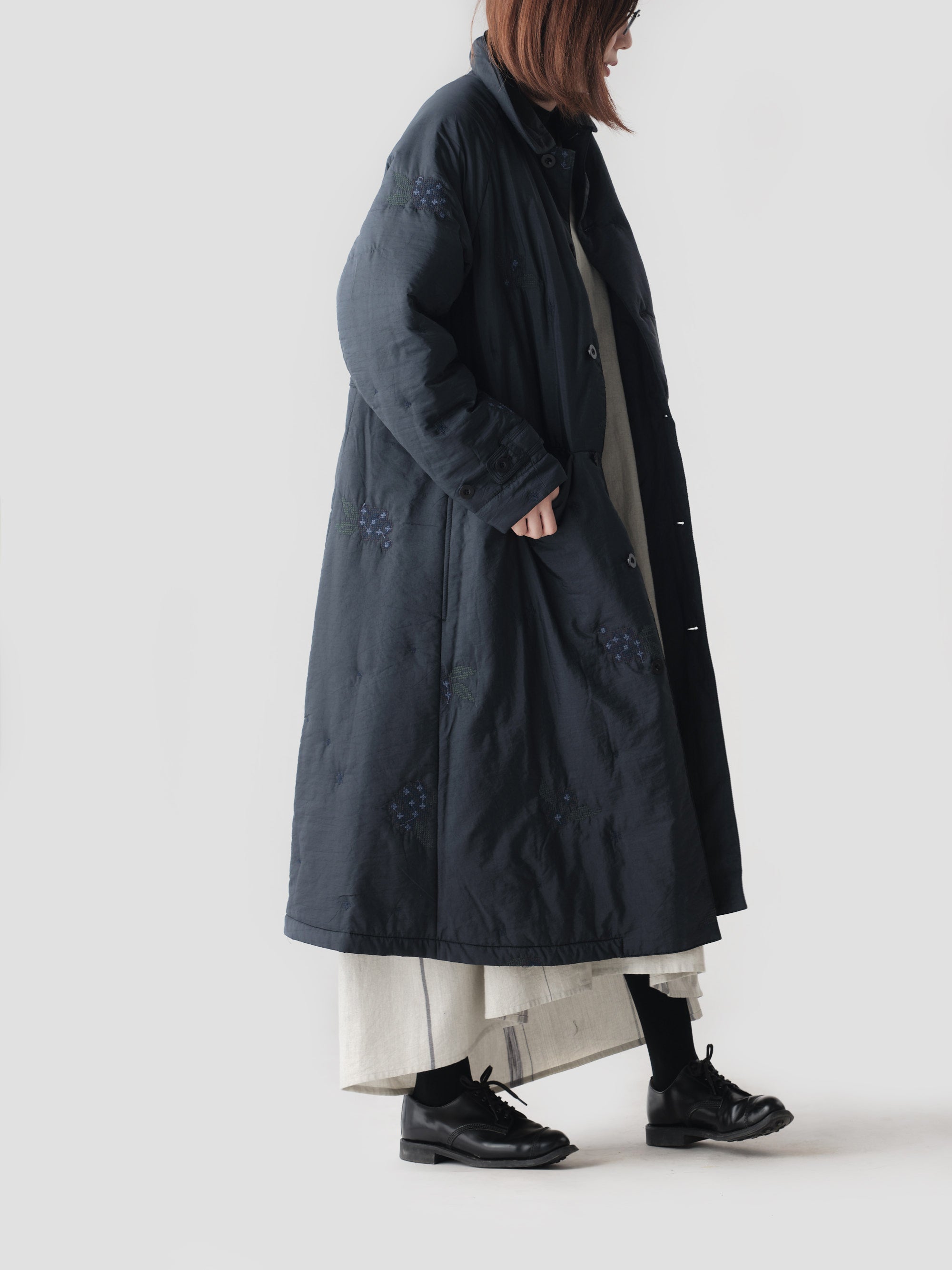 ASEEDONCLOUD/Laboratory coat/Sankayo embroidery quilt