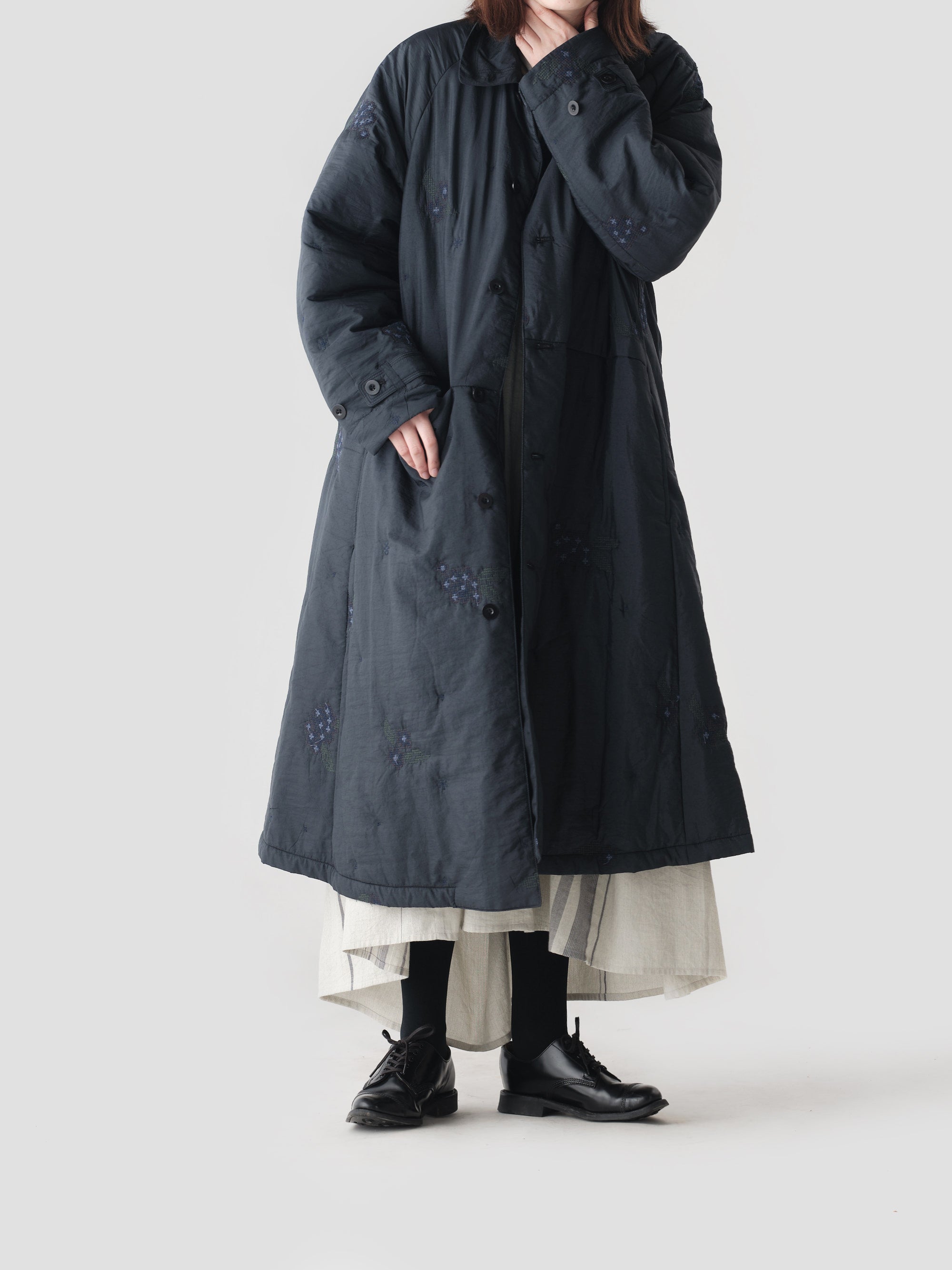 ASEEDONCLOUD/Laboratory coat/Sankayo embroidery quilt