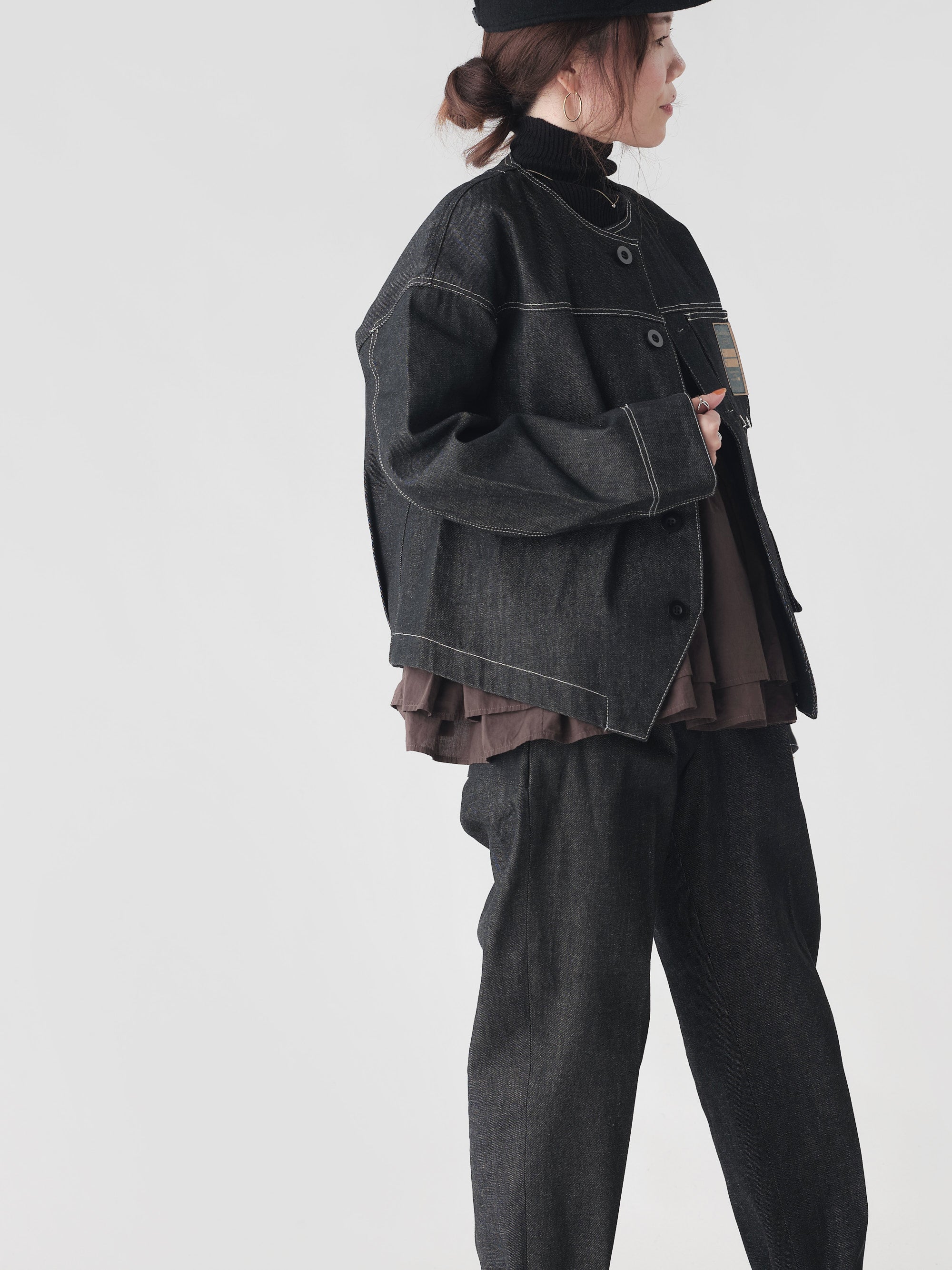 ASEEDONCLOUD/HW blouson/Black Denim