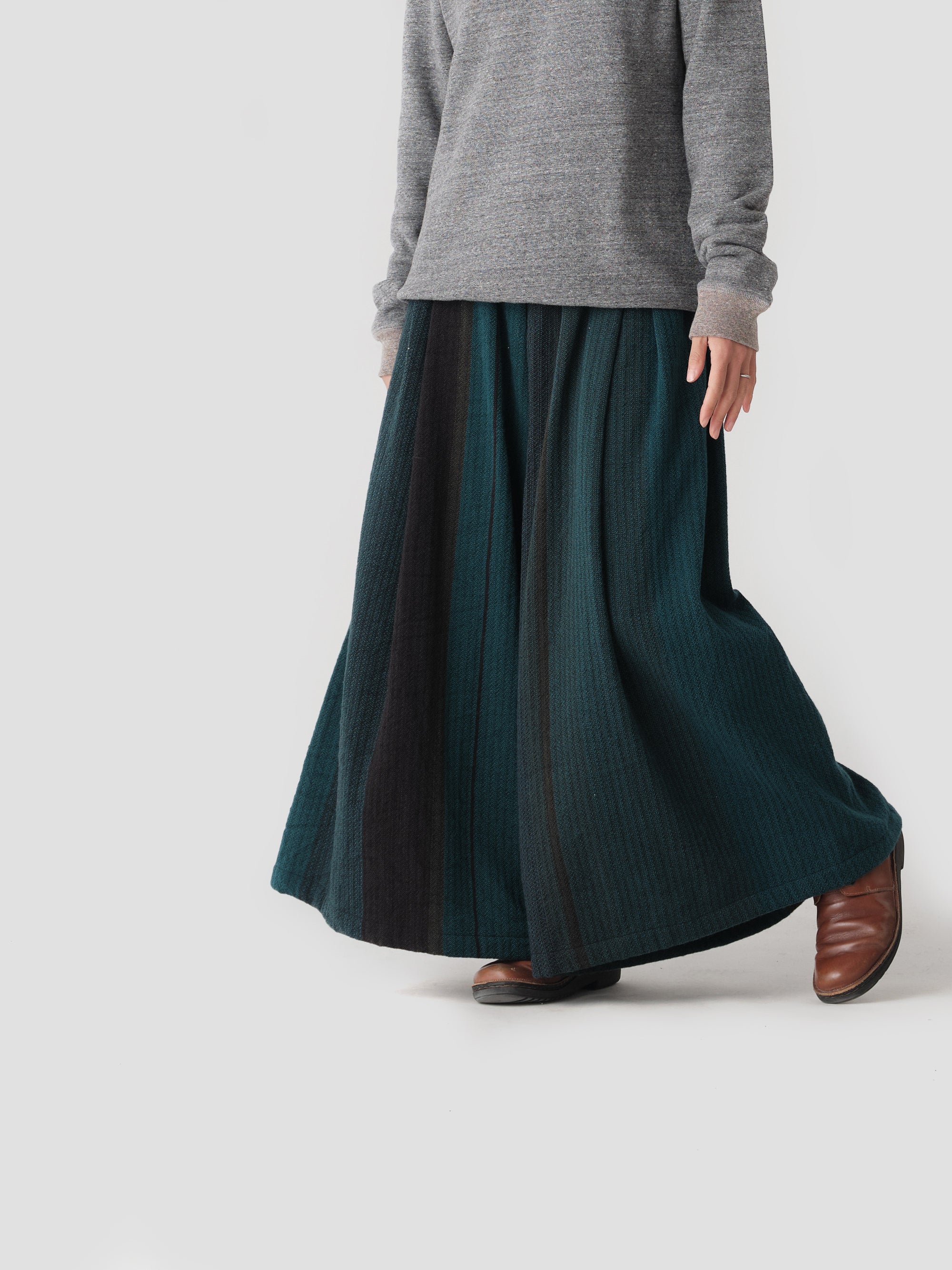 tamaki niime/wide pants long/wool