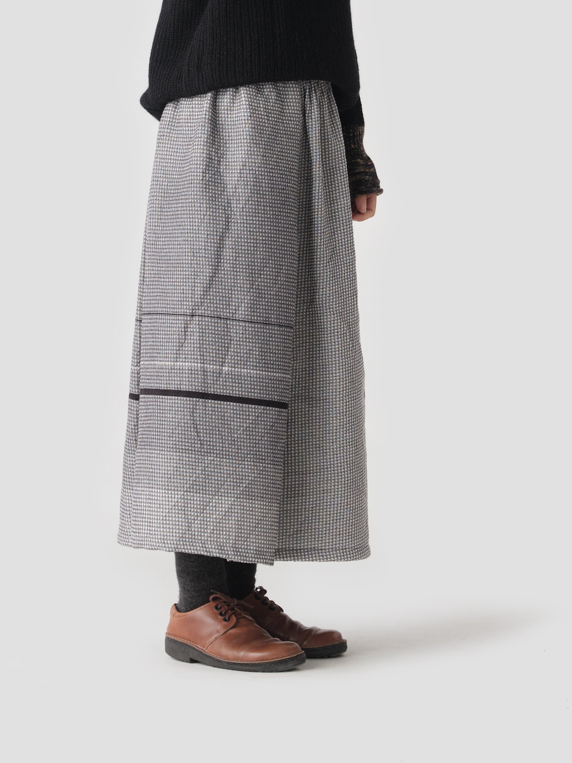 tamaki niime/powan skirt short/wool