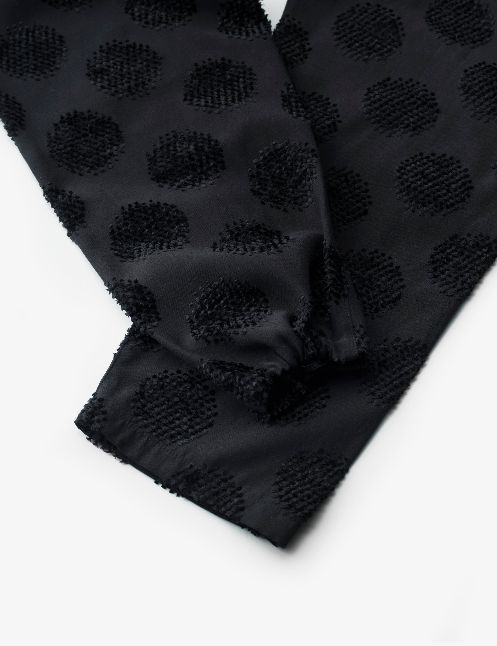 うなぎの寝床/Farmers’ MONPE/桐生/カットジャガード/ドット柄