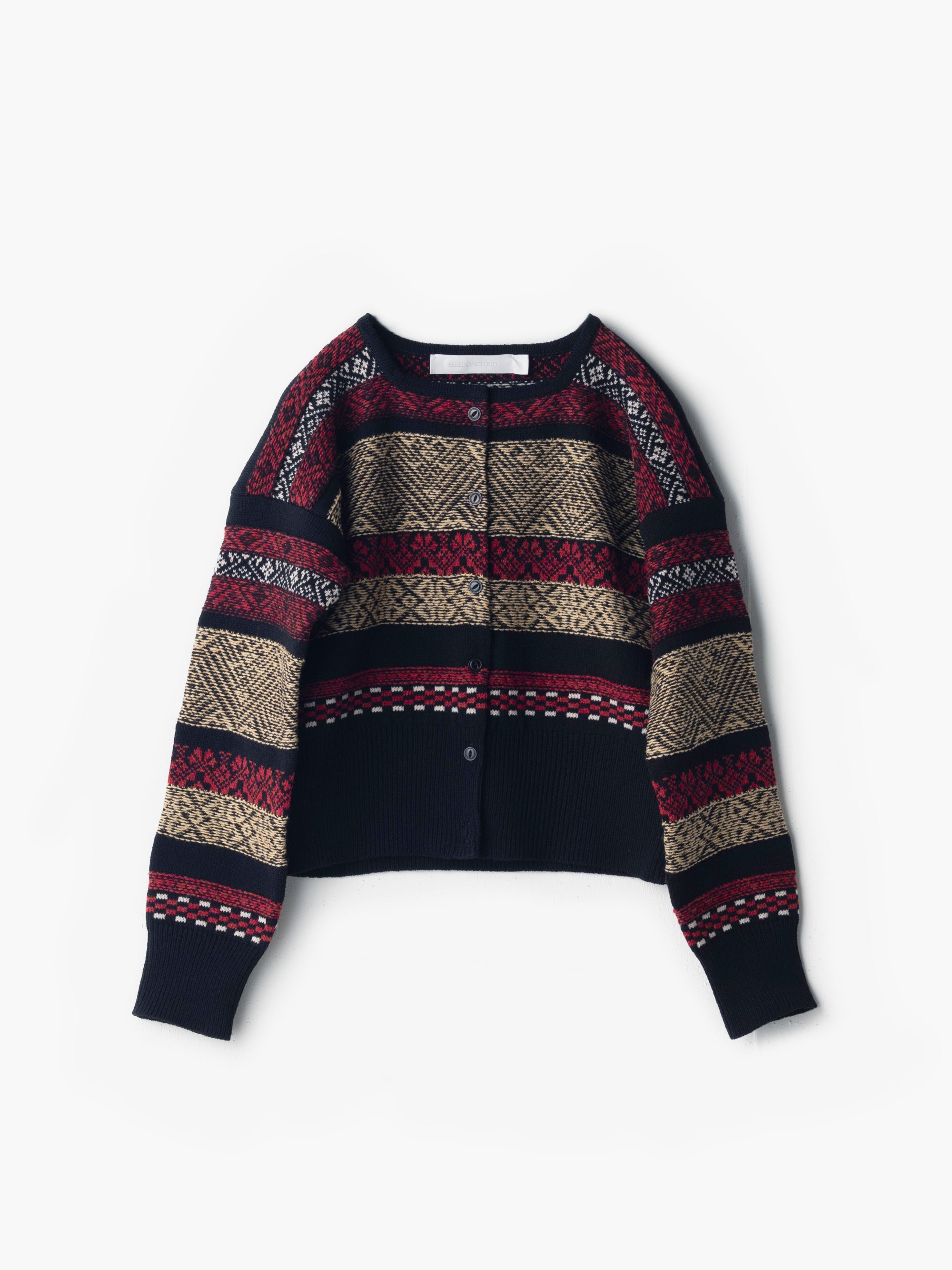 ASEEDONCLOUD/Seiyako jacquard/cardigan