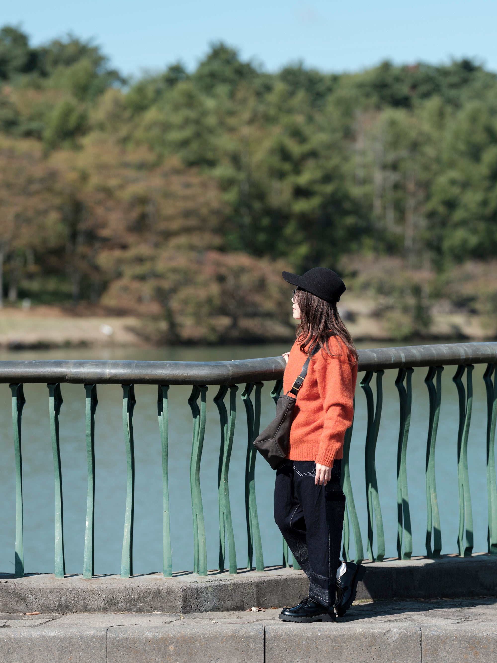 タマキニイメ　試着のみタグ付新品 デニモン レッドネイビー deniime zengo｜tamaki niime 玉木新雌