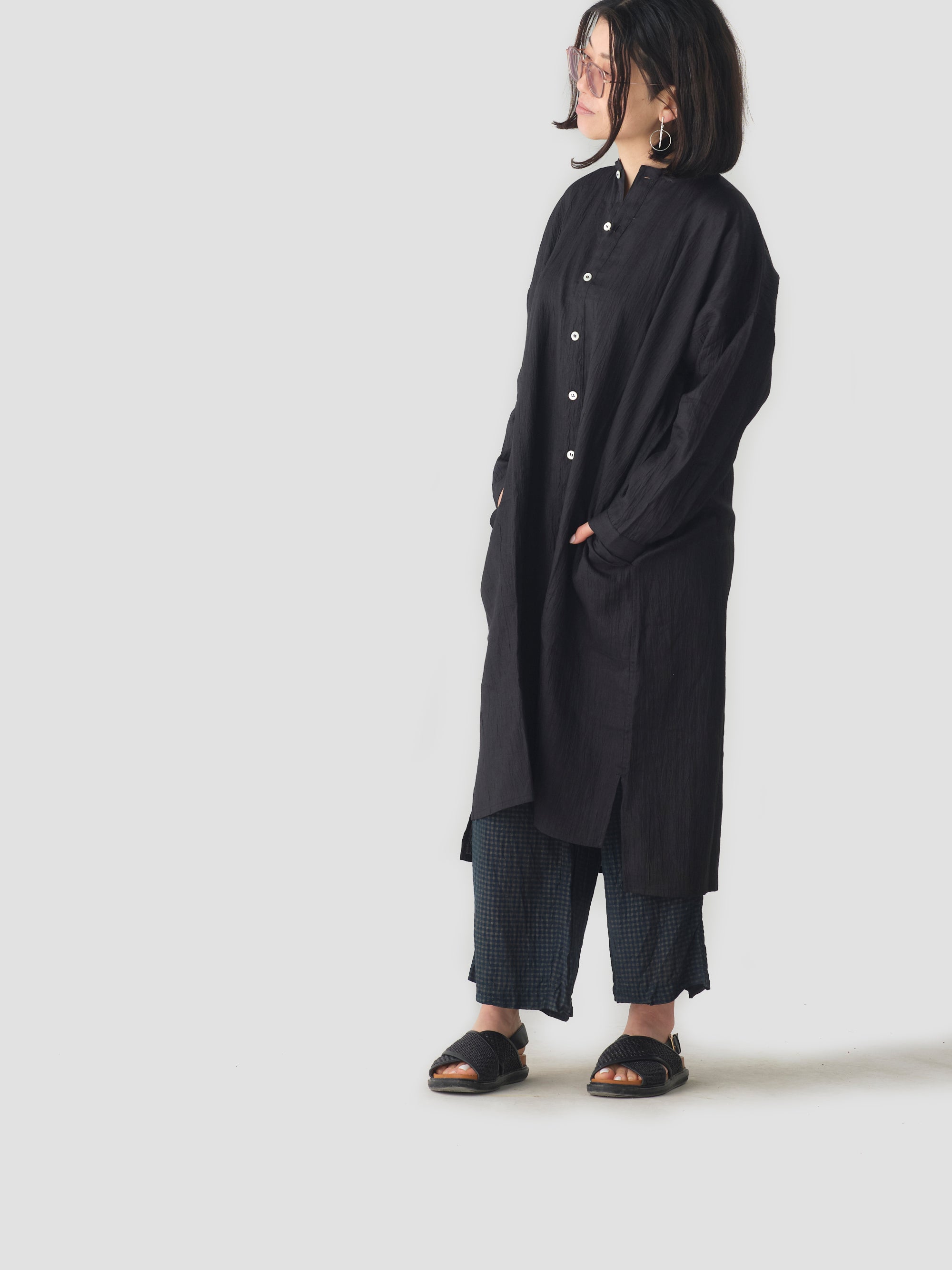 石徹白洋品店/越前ワンピース/ラミー/麻/新之助上布
