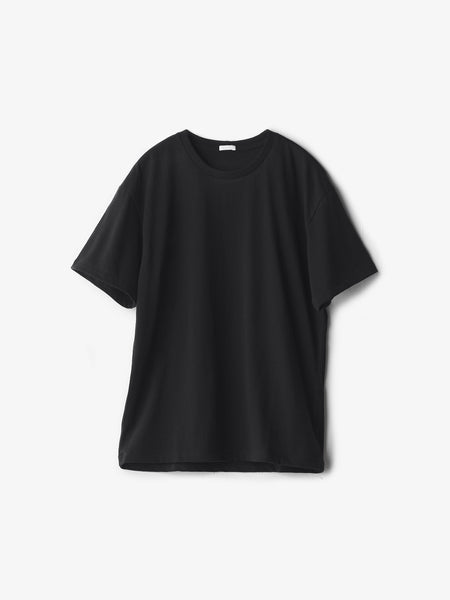 gomme 立体的なタックデザイン 半袖Tシャツ 黒 ウォッシュダメージ加工ポケットTシャツ｜メンズファッション
