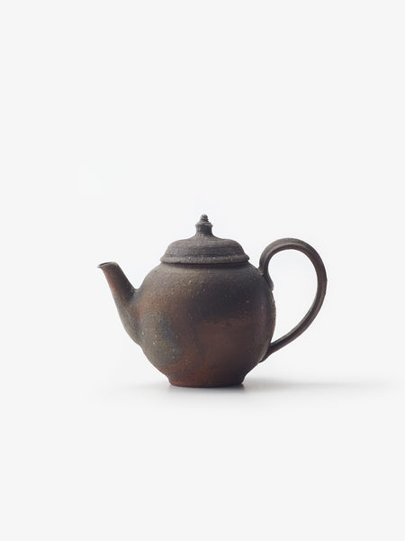 境知子/南蛮焼締/後手ポット