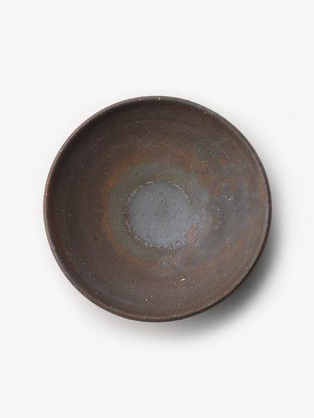 境知子/南蛮焼締/丸鉢/25cm