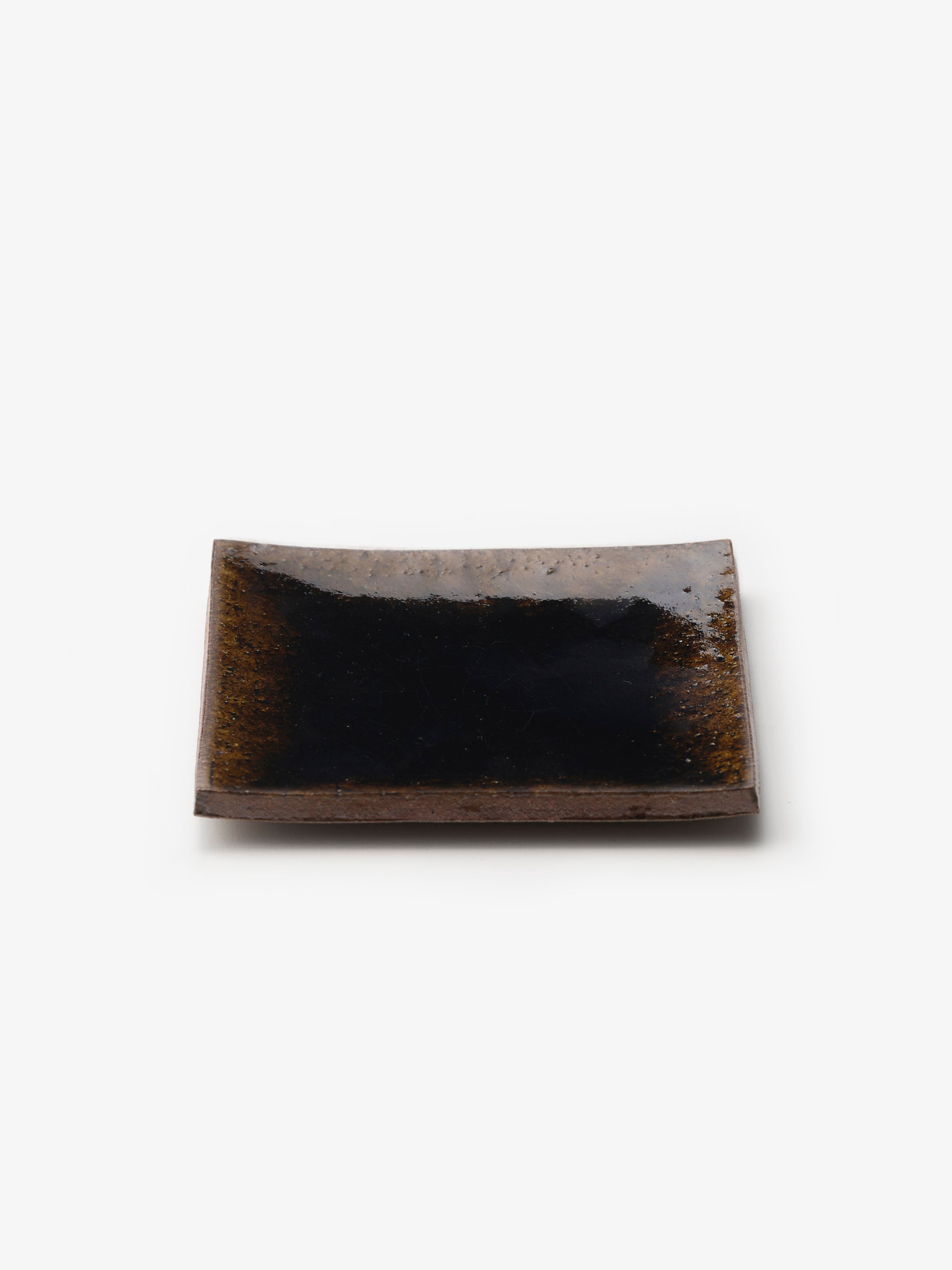健太郎窯/飴釉銘々皿