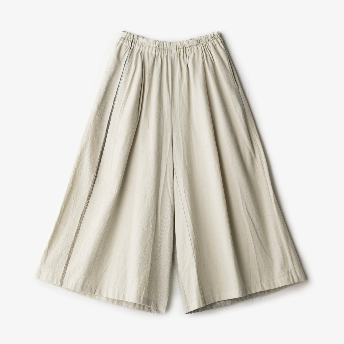 タマキニイメ tamakiniime 玉木新雌 wide pants LONG ワイドパンツ ロング /グレー イエロー 薄手 ジャガード 【2400014549102】
