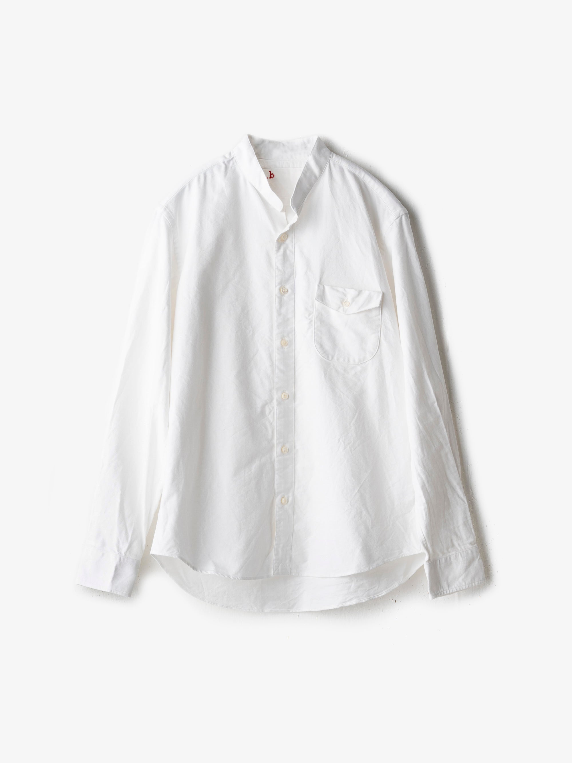 classico/h.b スタンドカラーシャツ/organic oxford
