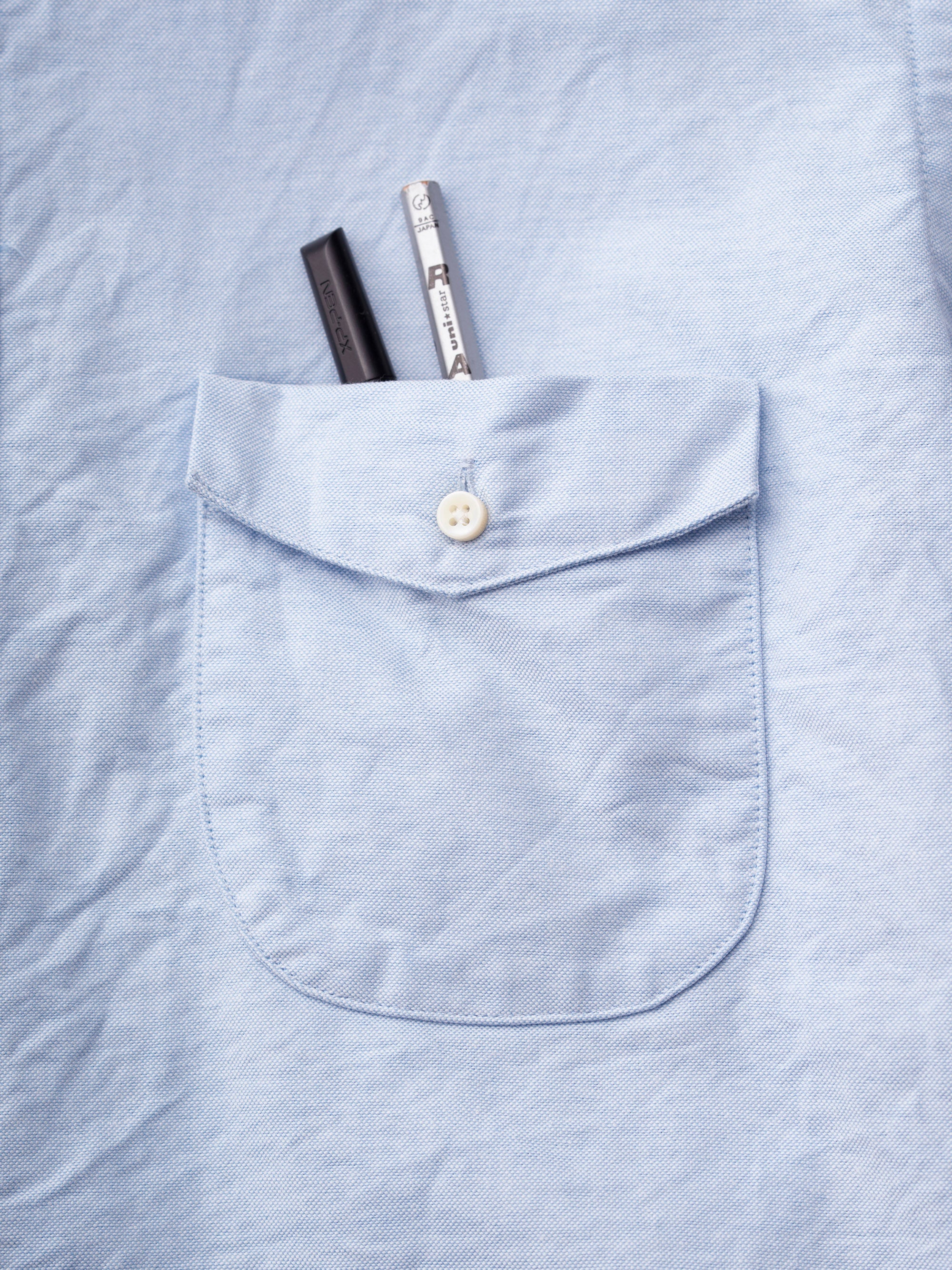 classico/h.b スタンドカラーシャツ/organic oxford