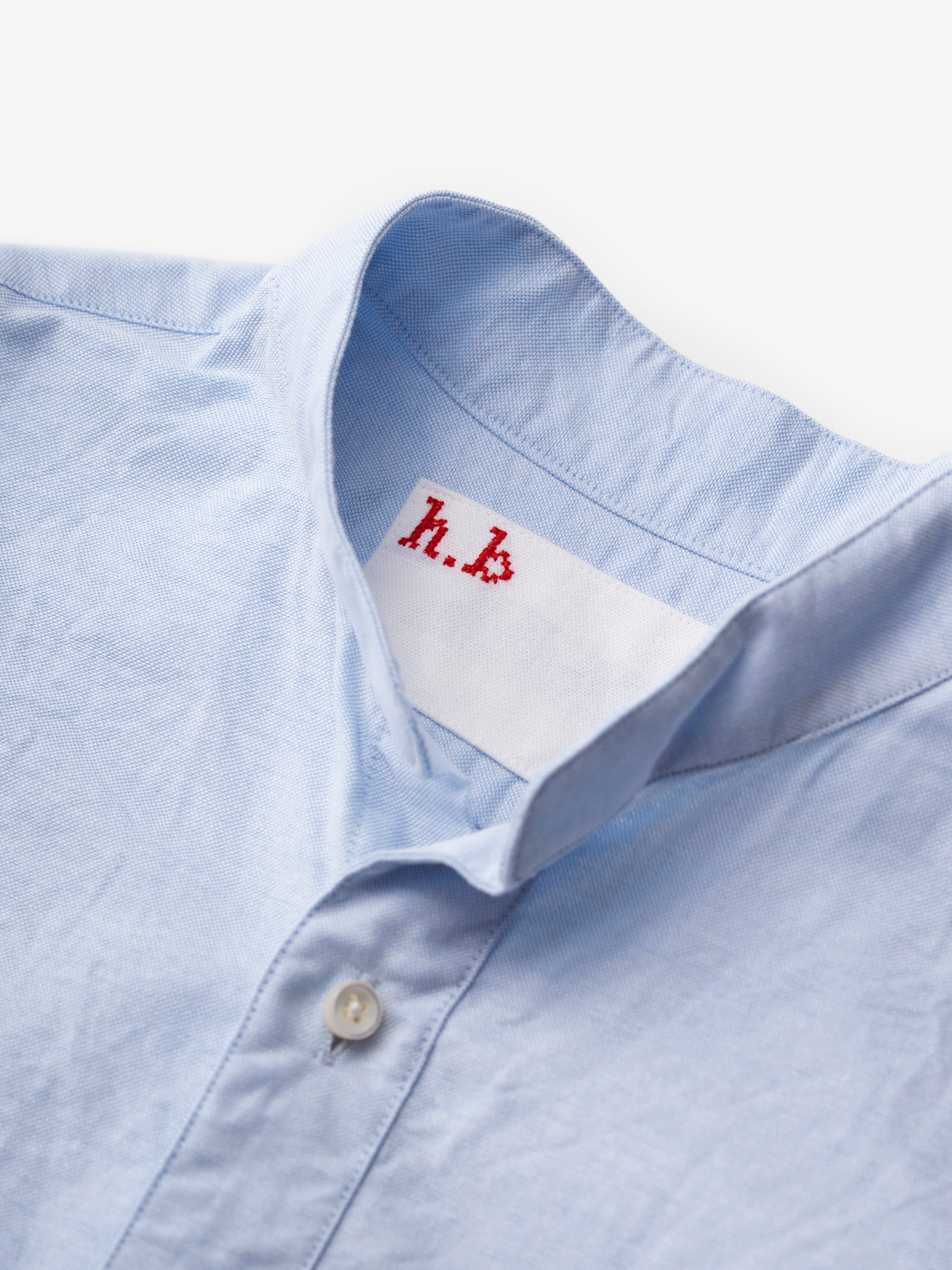 classico/h.b スタンドカラーシャツ/organic oxford